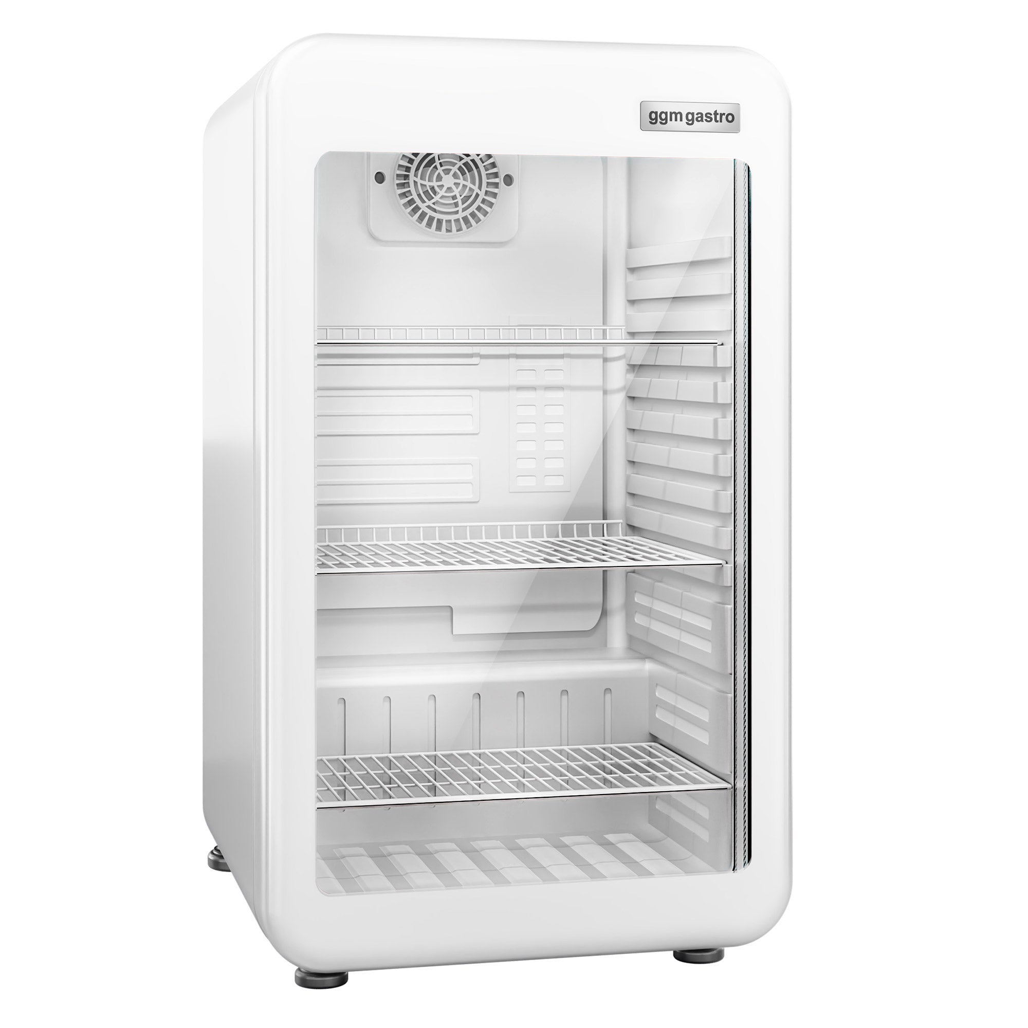 Mini bar fridge - 113 liters - with 1 glass door - white