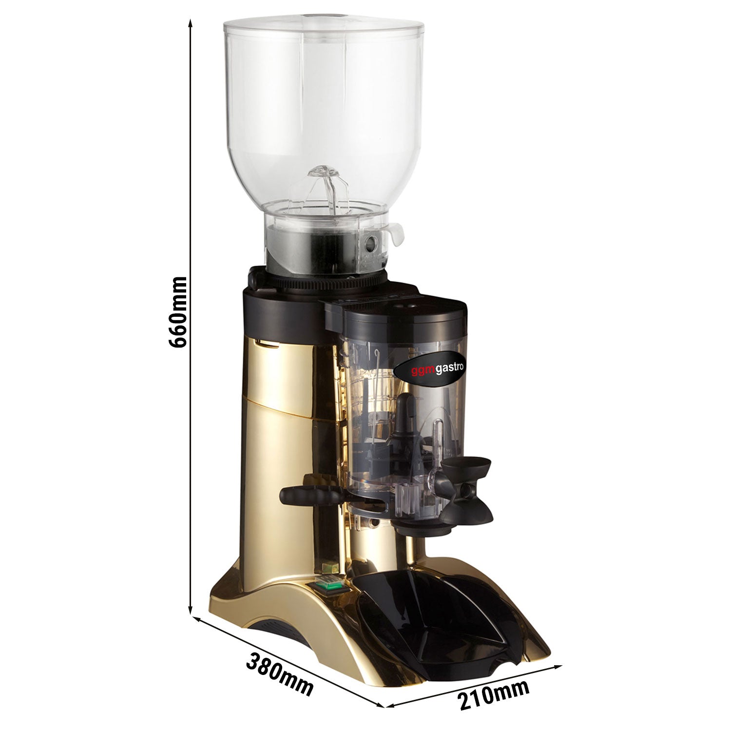 Coffee grinder in gold color / 2 kg / 400 watts (extremely quiet)