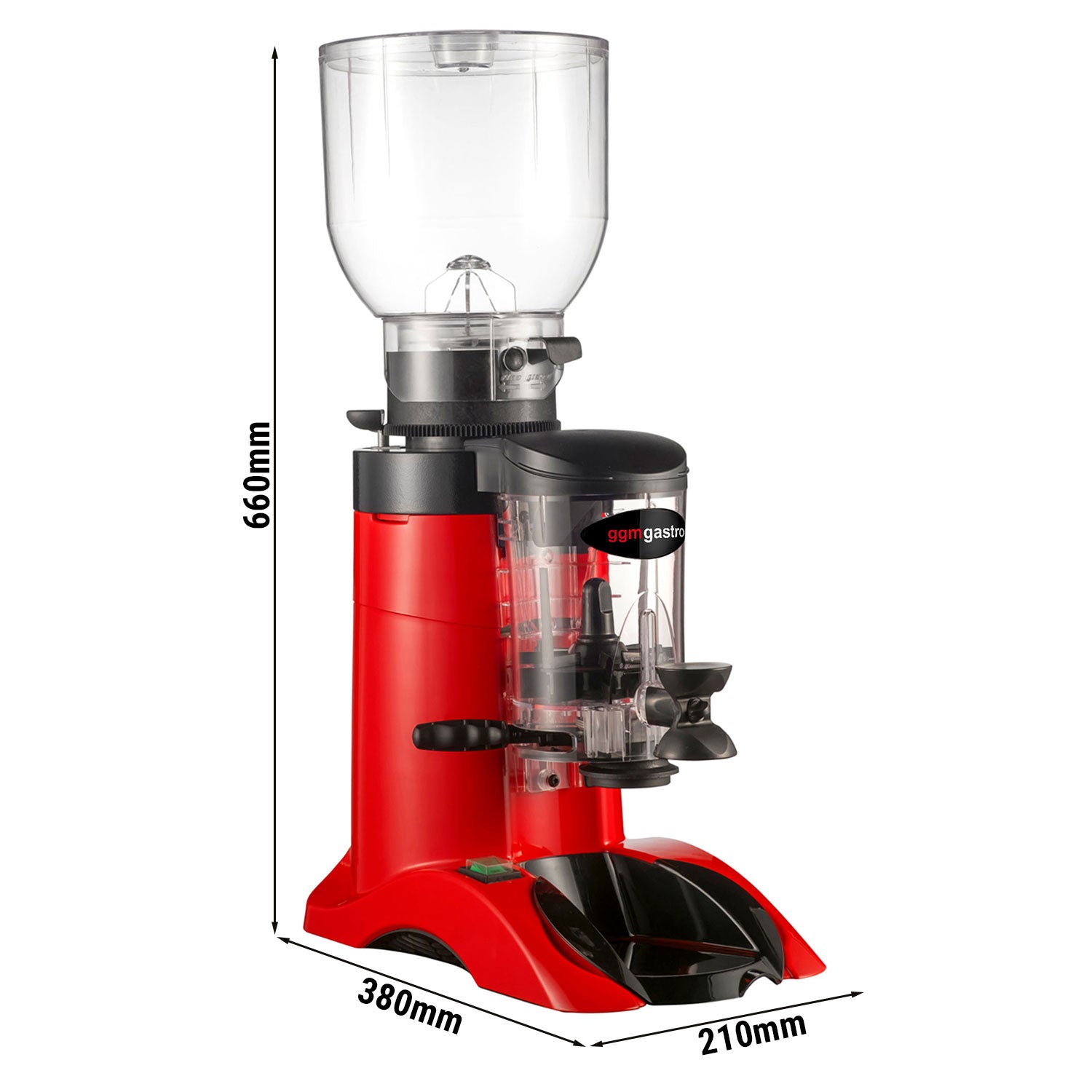 Coffee grinder - Red color - 2 kg - 63 db