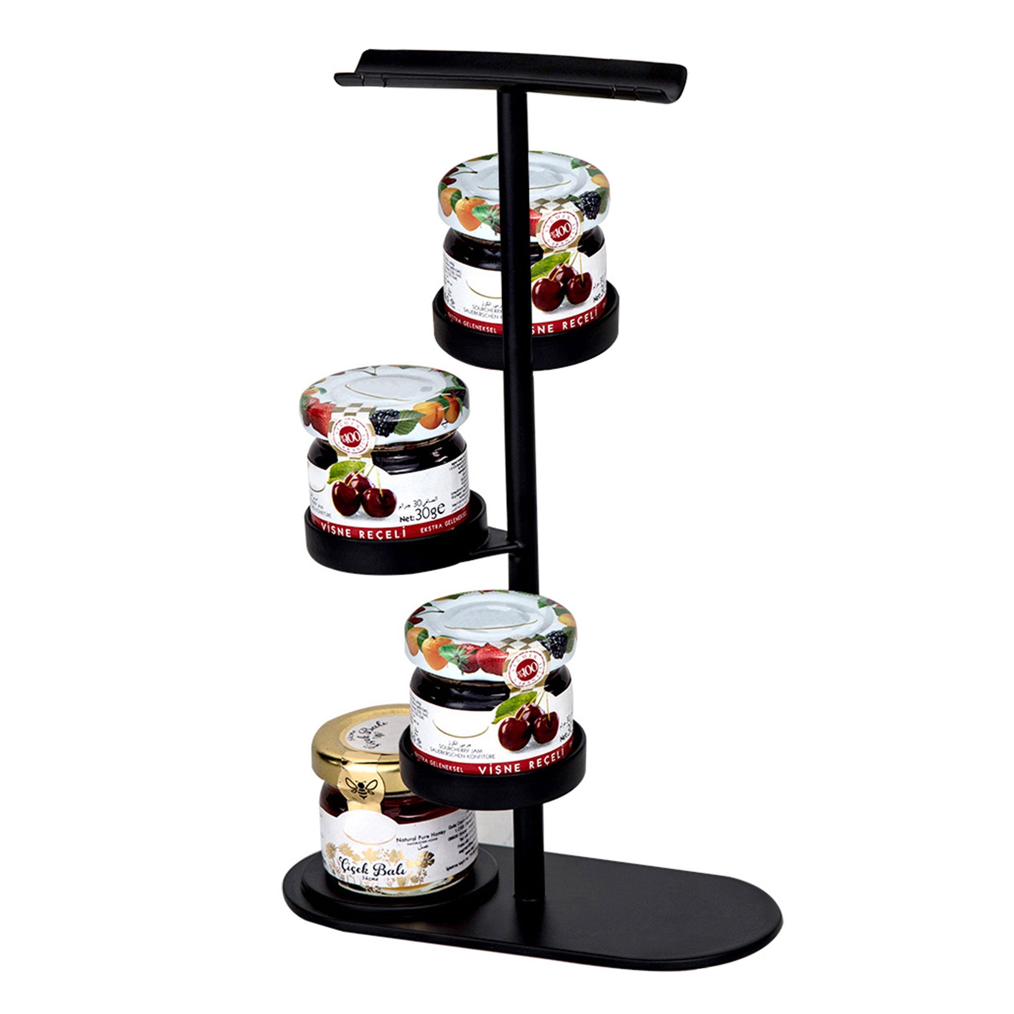 (12 pieces) Stand for jams / Stand for buffets - with 4 shelves