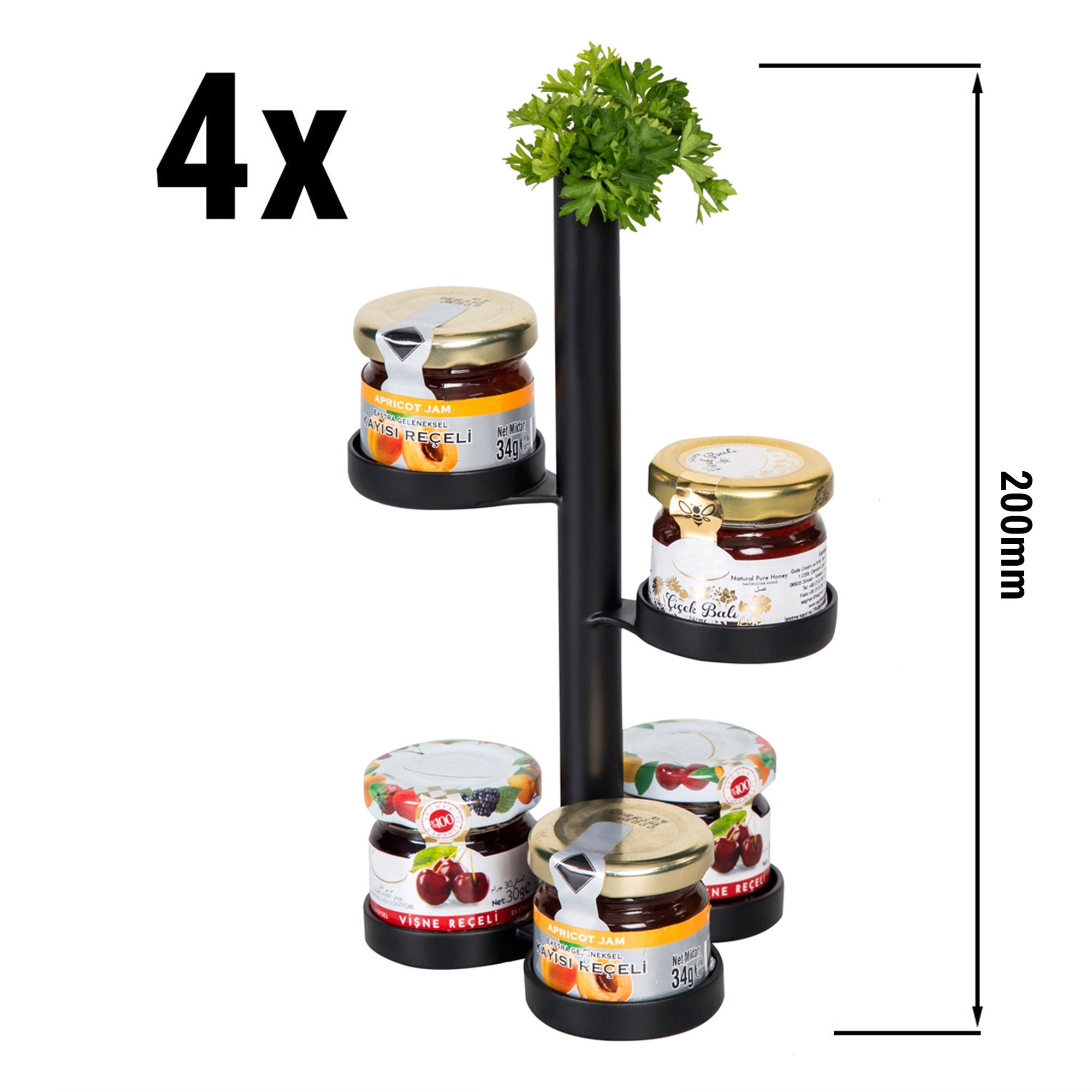 (5 pieces) Stand for jams / Stand for buffets - with 5 shelves