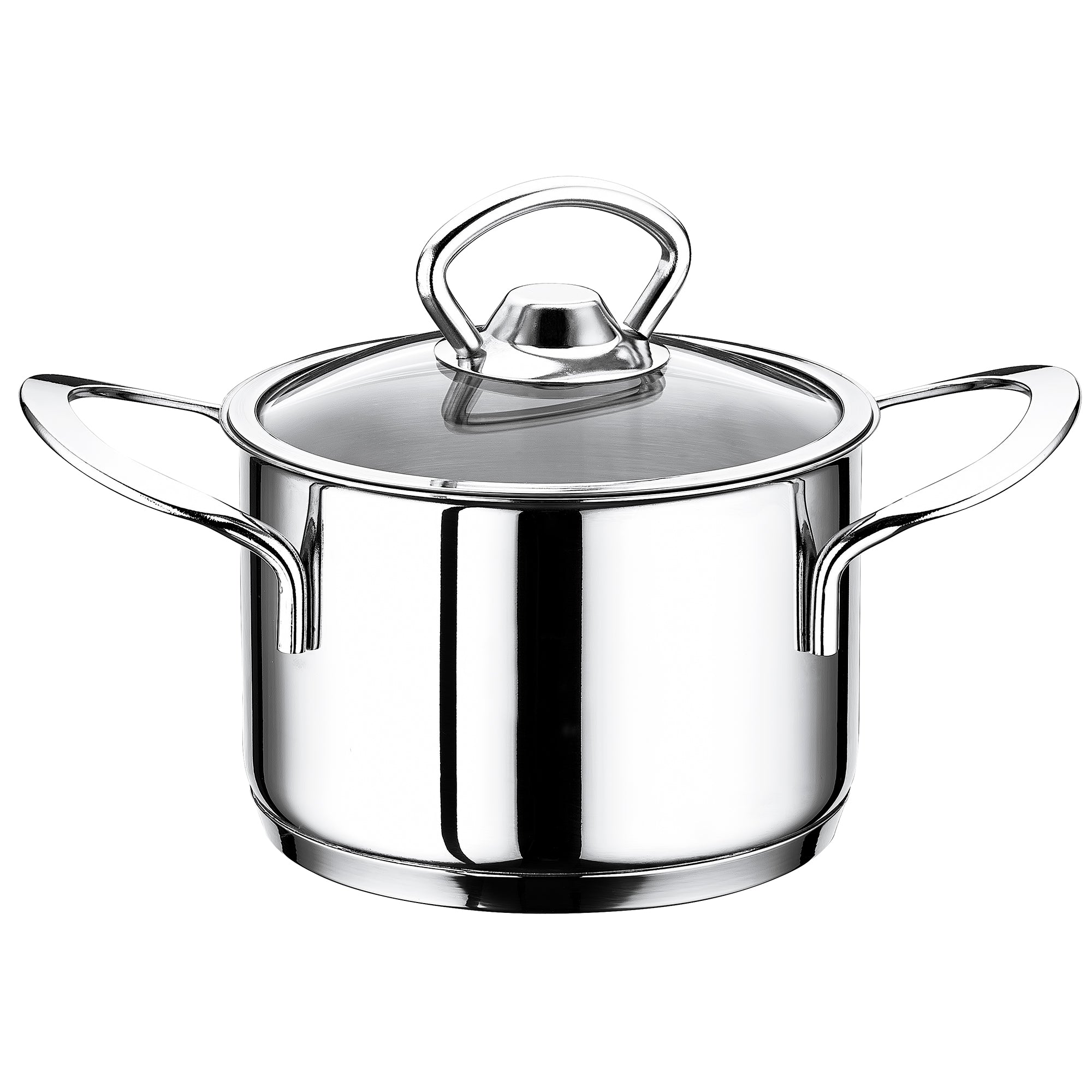 Stainless steel mini pot with lid - Ø 160 mm - height 50 mm - 1.00 liters