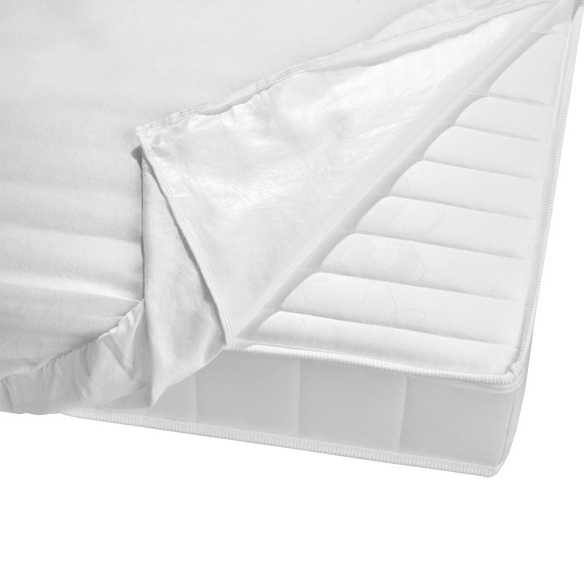 (10 pieces) Anti-Mite Mattress Protector - 100 x 200 cm - White