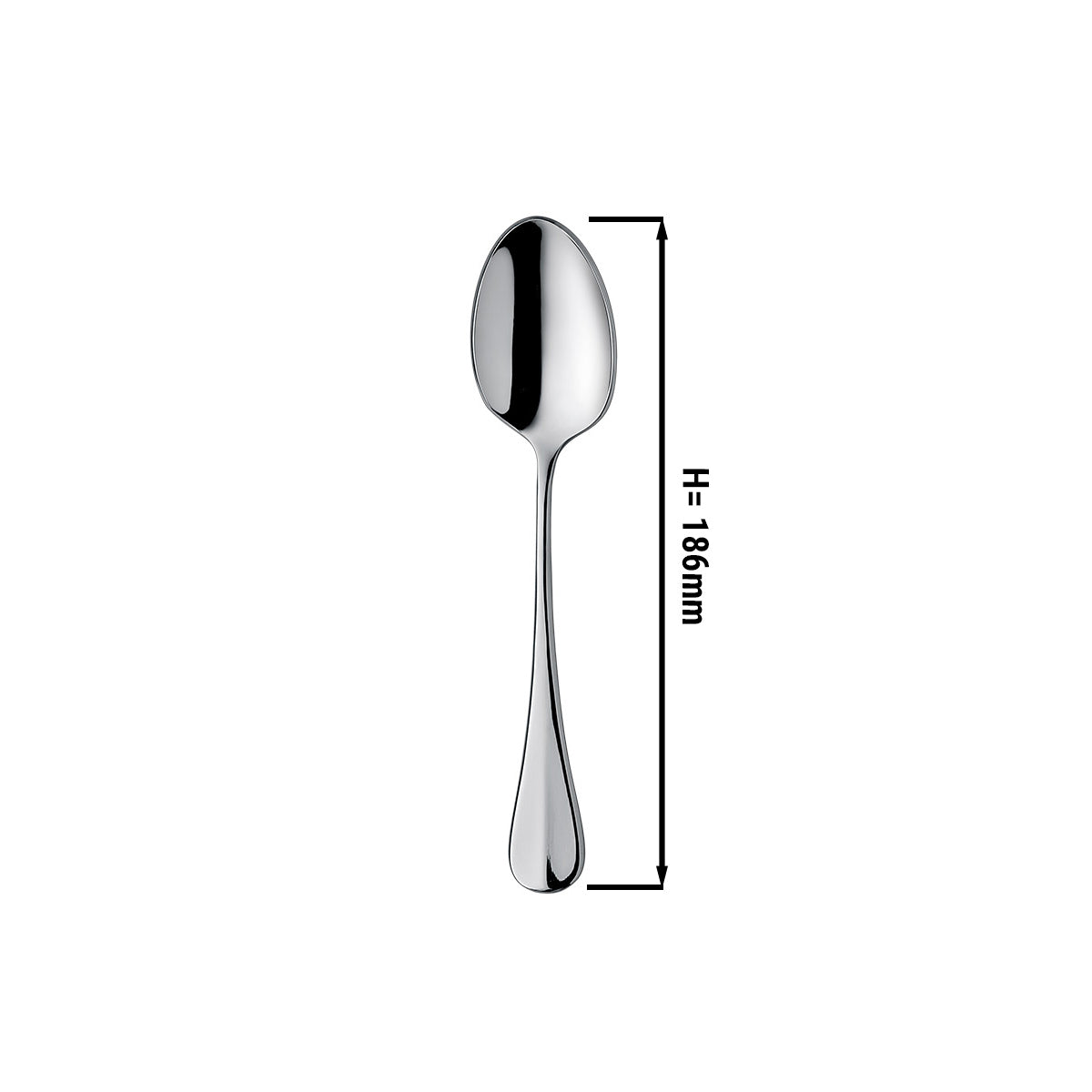 Лъжичка за мока Milo - 18,6 cm - комплект от 12 бр.