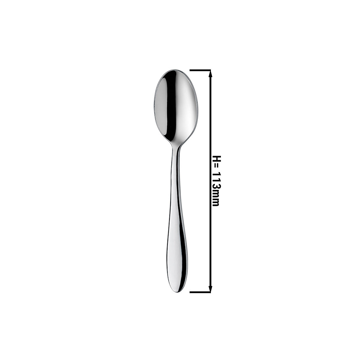 Mocha spoon Leandro - 11.3 cm - set of 12 pcs.