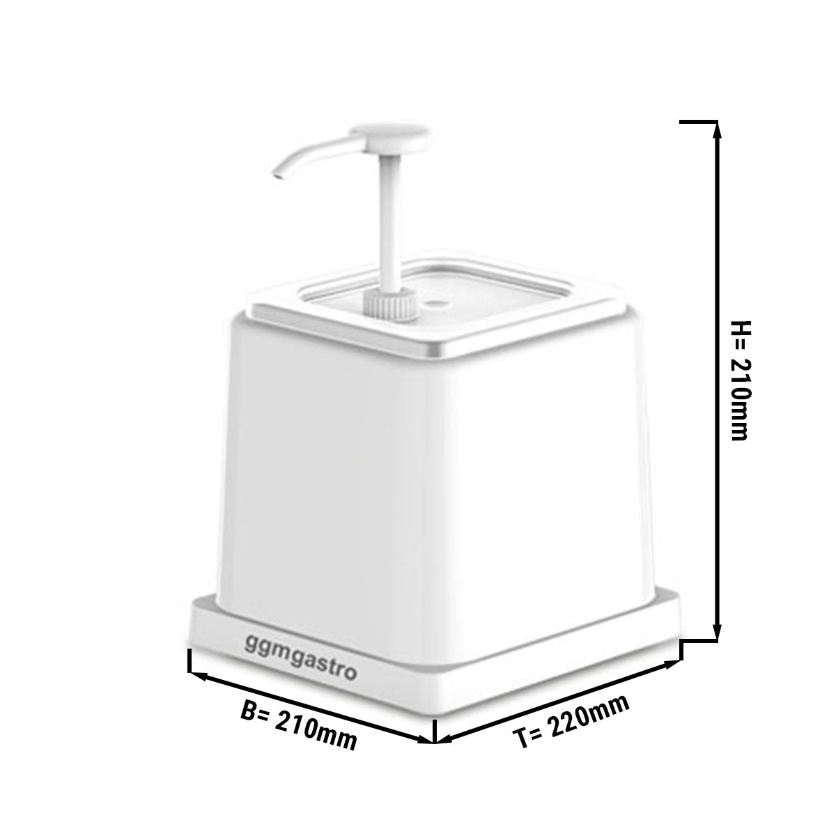 Mayonnaise dispenser 2 liters