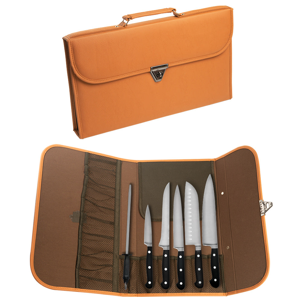 Комплект ножове професионален с чанта за носене - 5 бр