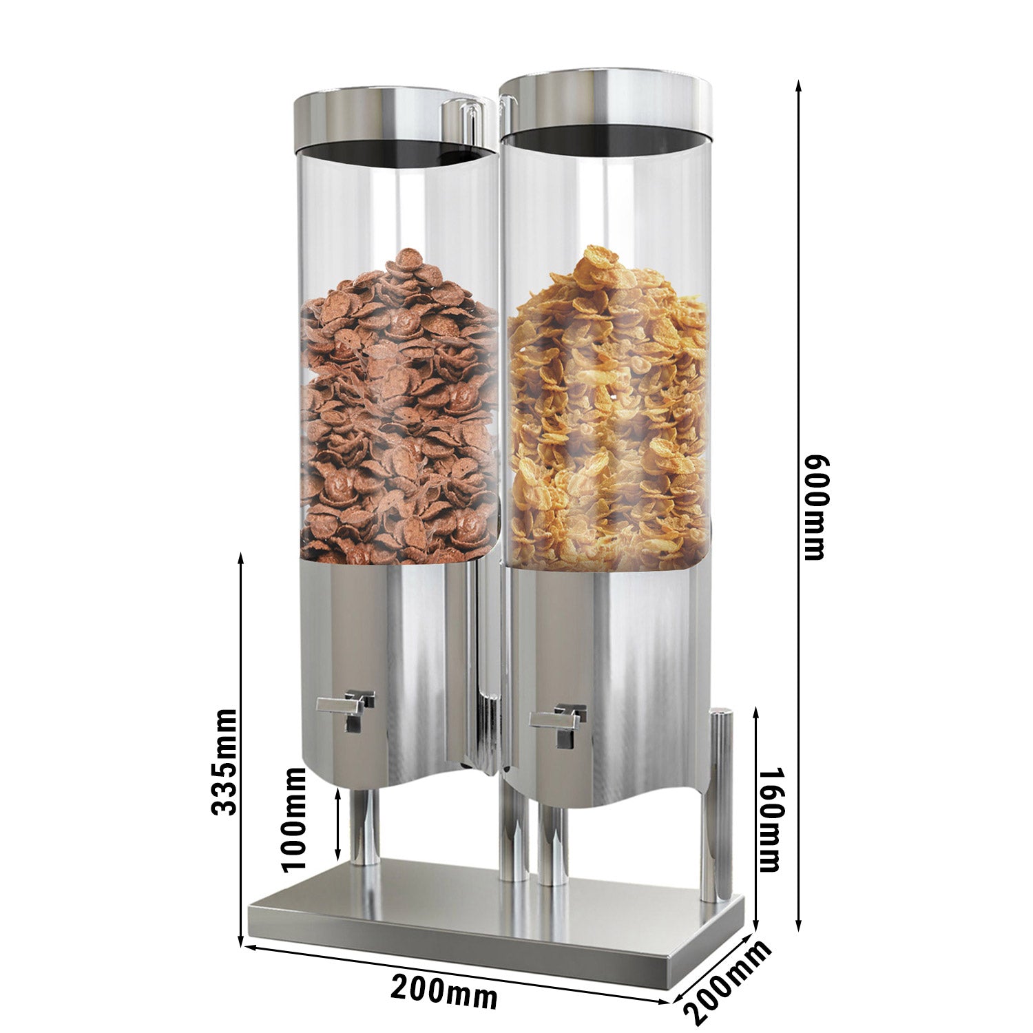 Дозатор за зърнени култури двоен - Ø 12 см