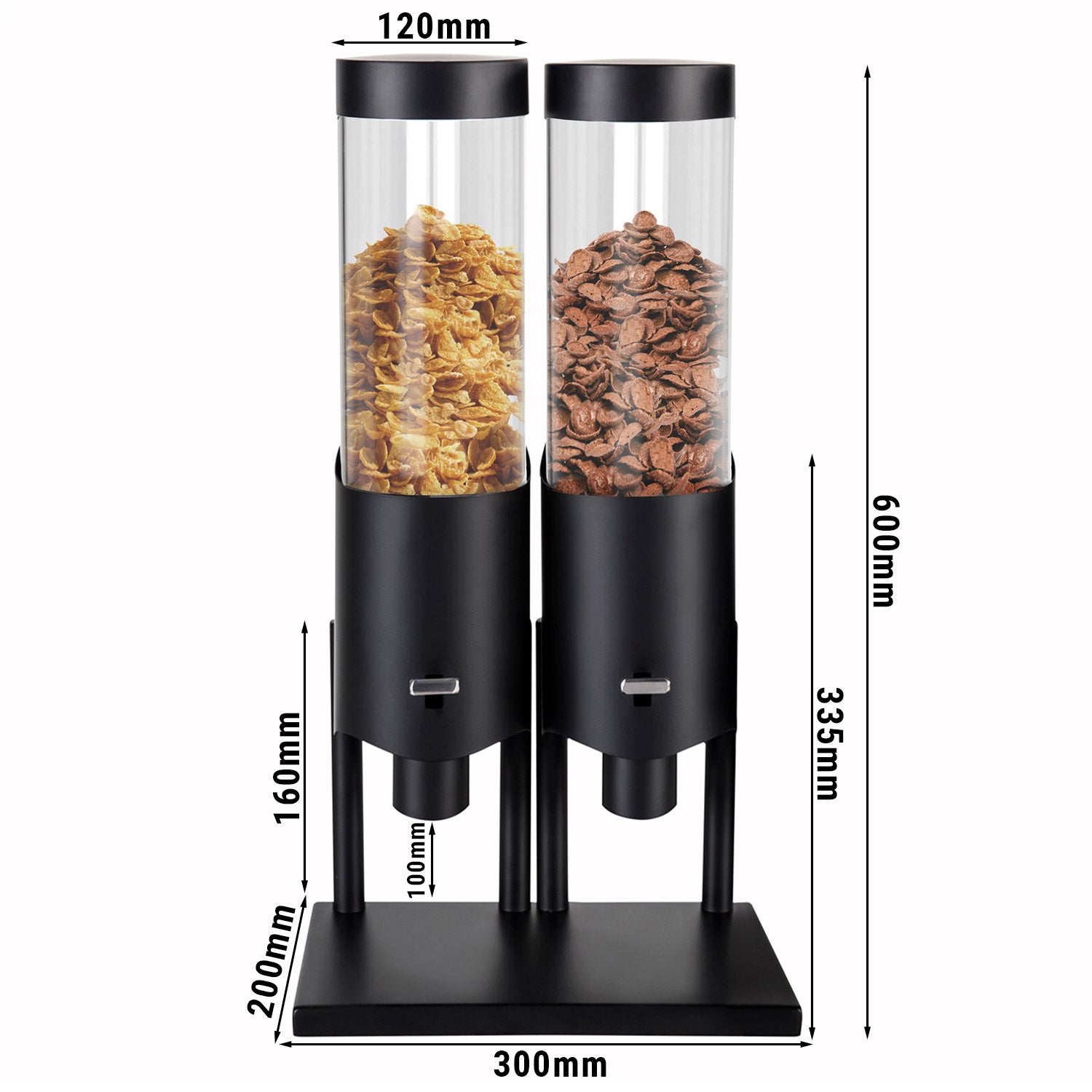 Дозатор за зърнени храни - двоен - Ø 12 см