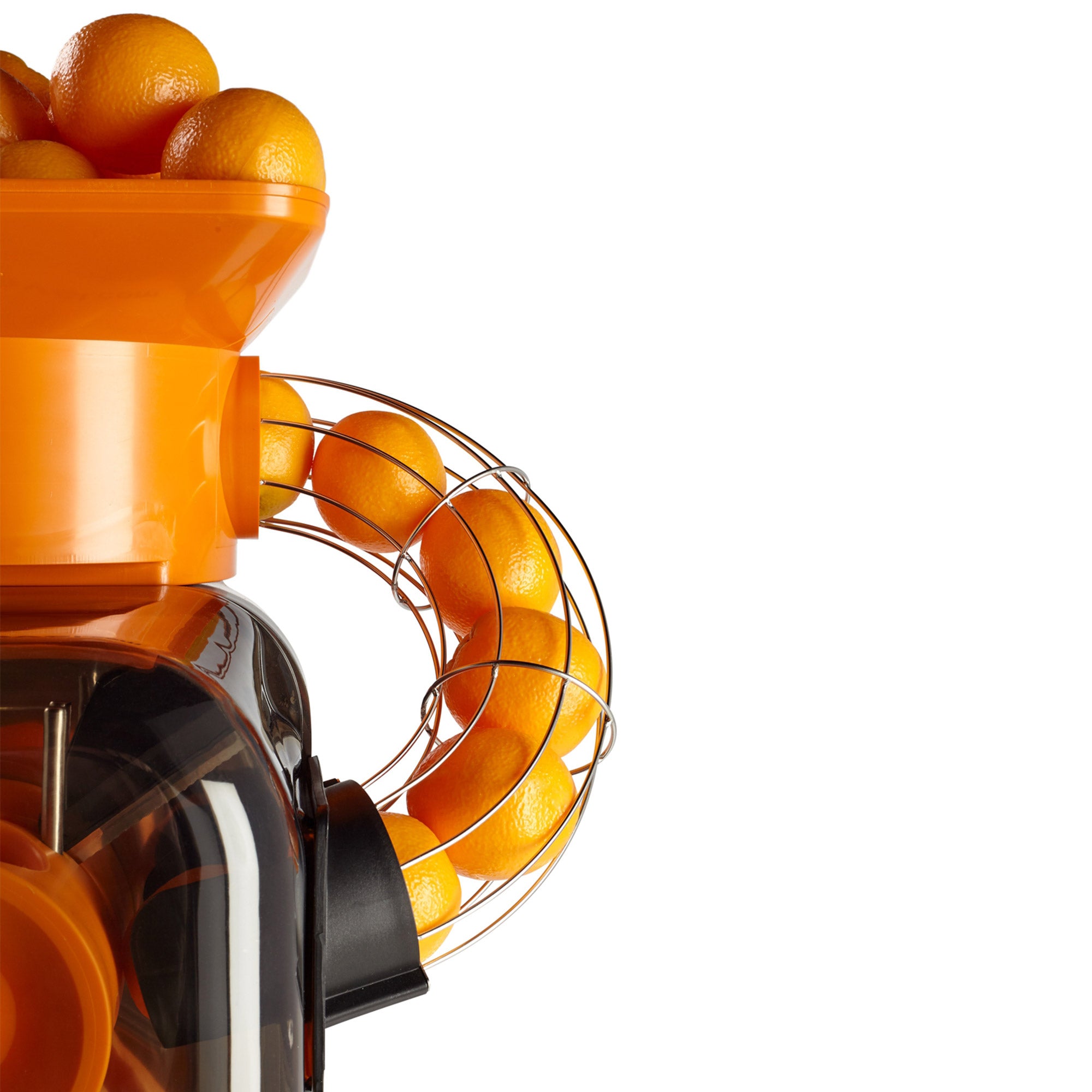 Electric orange juicer - orange - automatic feed - incl. Adjustable drain tap