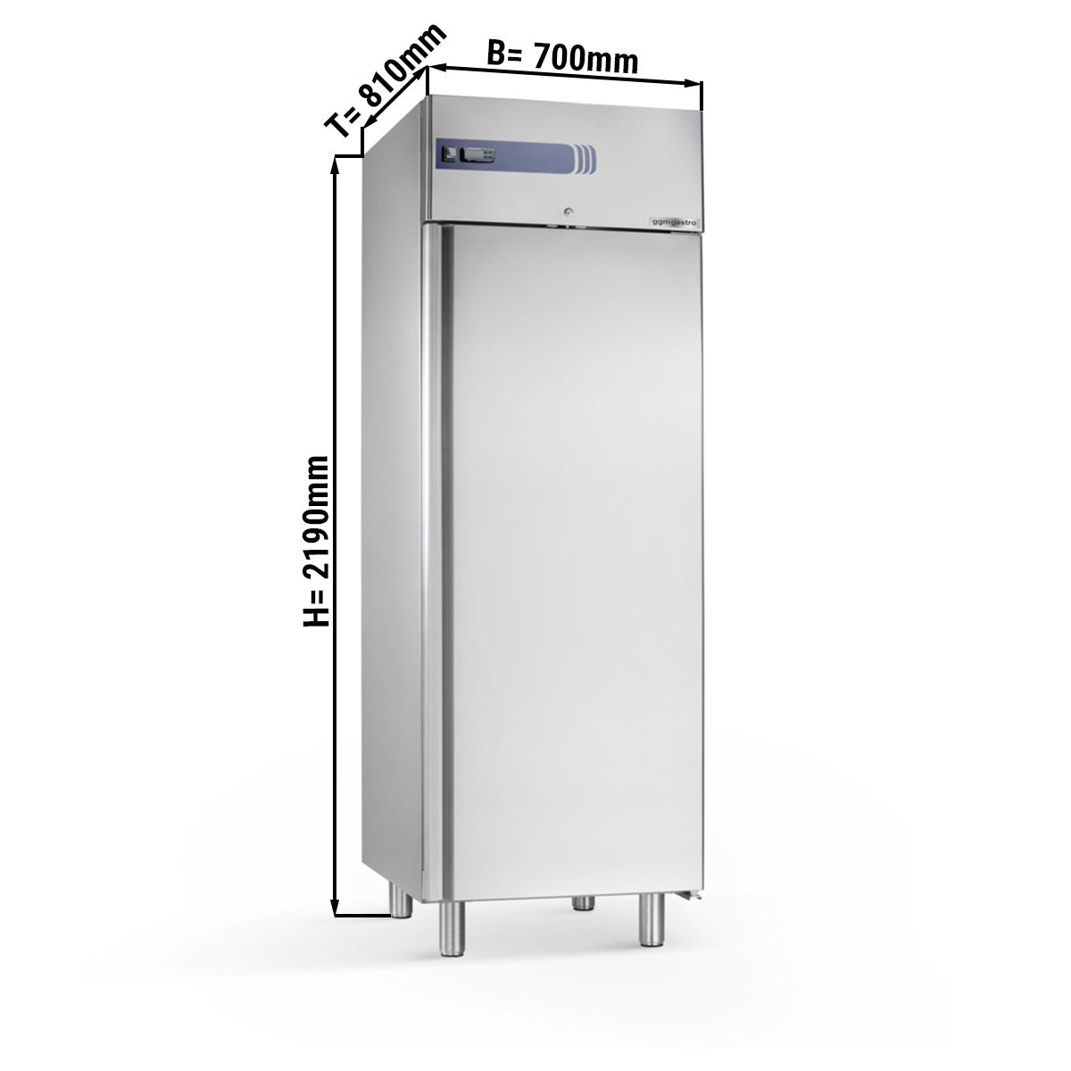 Хладилник за паста - 0,7 х 0,81 м - 585 литра - с 1 врата