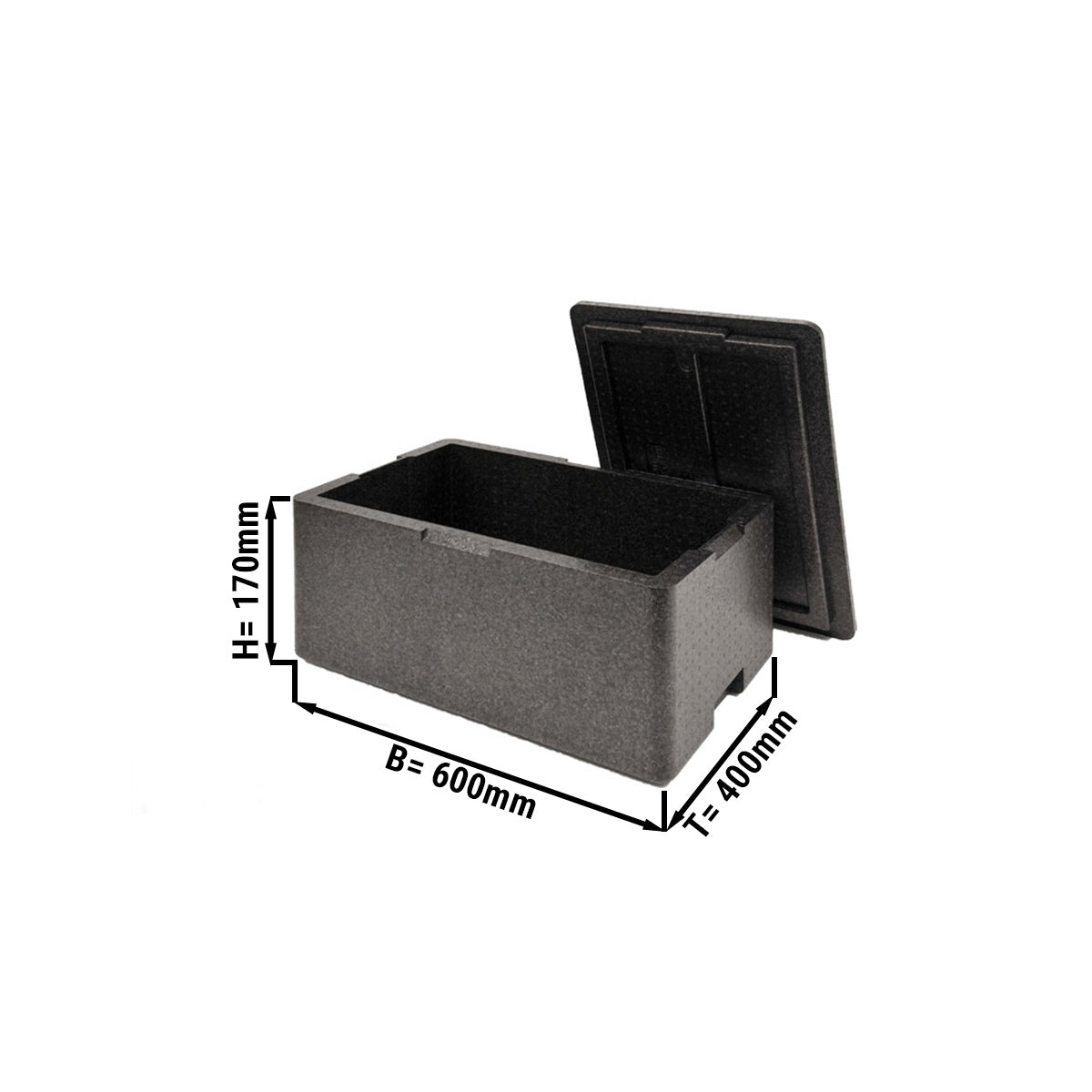 Polybox GN1/1 110 mm, dimensions 600x400x170 mm