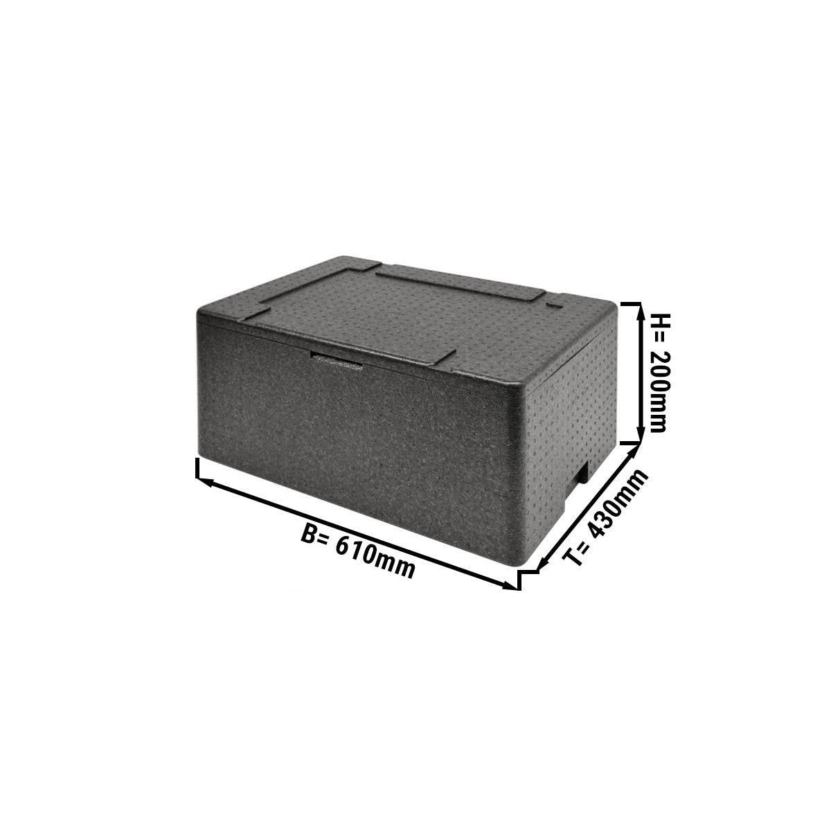 Universal thermal box - 24 liters - with lid