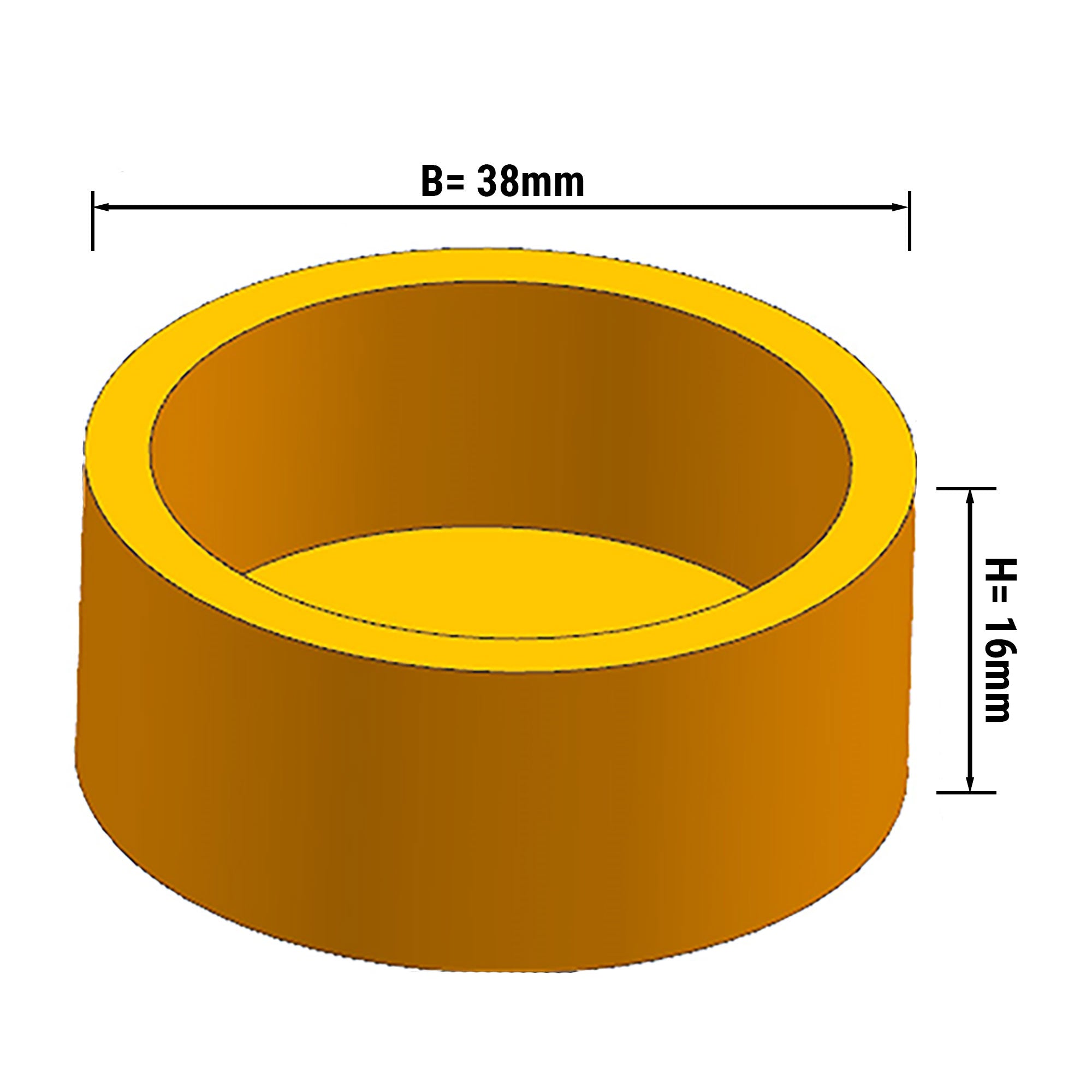 Cupcake Machine Plate - Shape: Round - Ø 37mm / Height: 16mm