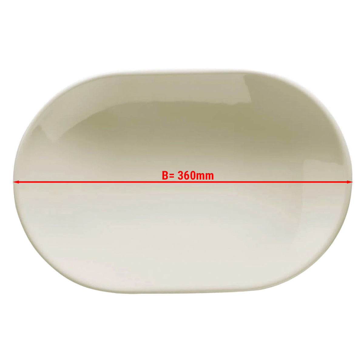 (12 pieces) TEOS - plate/ plate oval - 36 cm