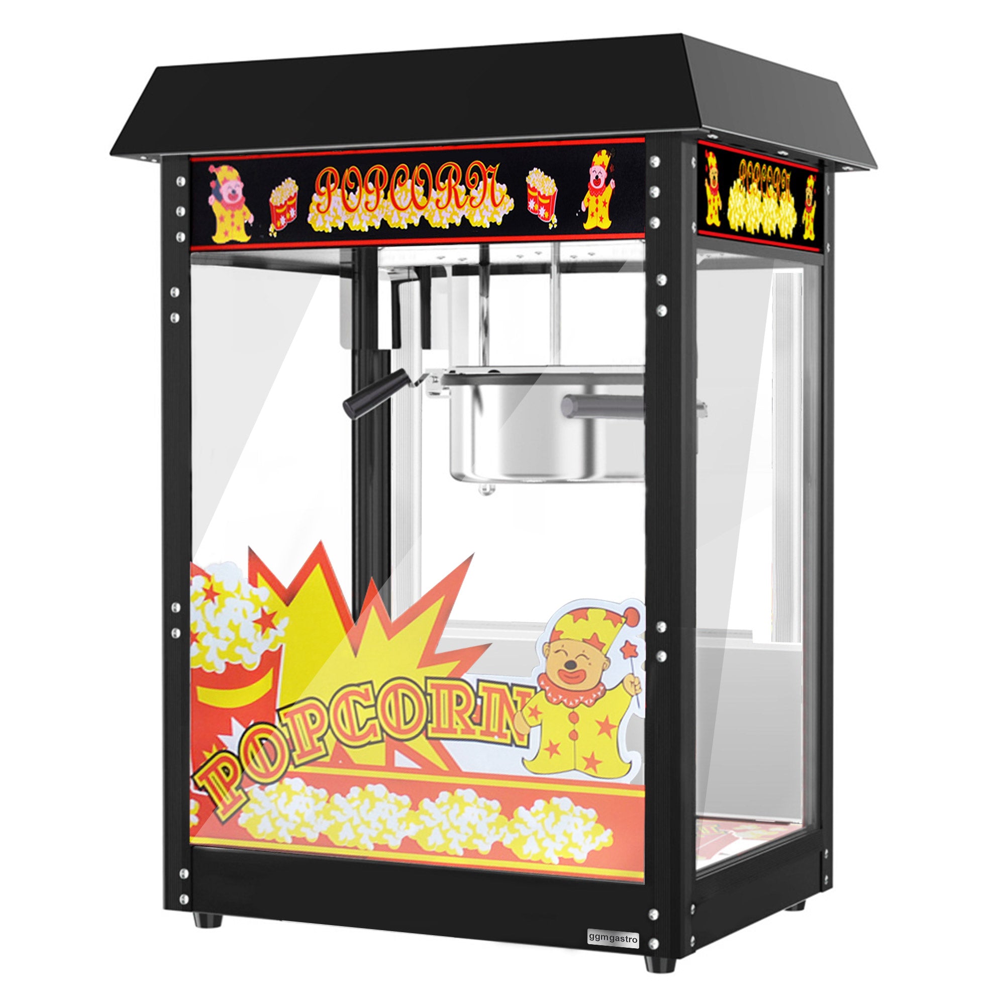 Popcorn machine including cart - 5 kg / h - with 1 kettle