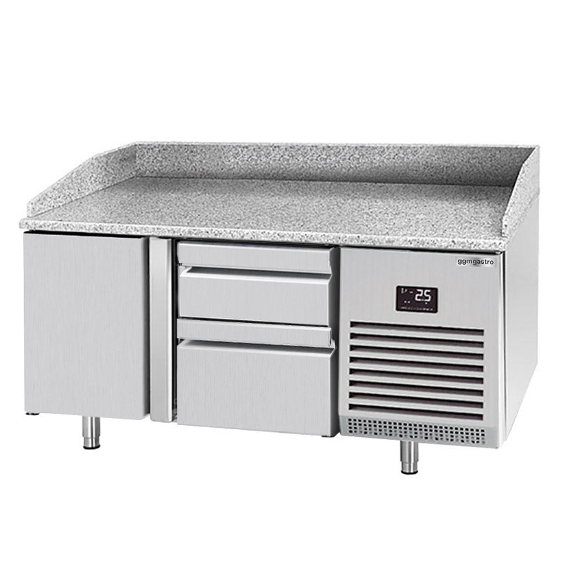 Refrigerated pizza table (GN) - with 1 door and 2 drawers 1x 2/3 and 1x 1/3 (GN 1/1)