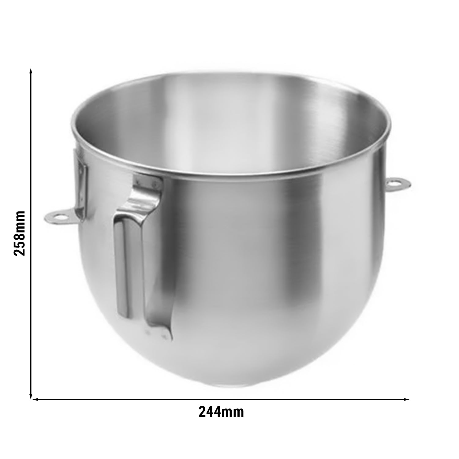 Stainless steel channel for planetary mixer