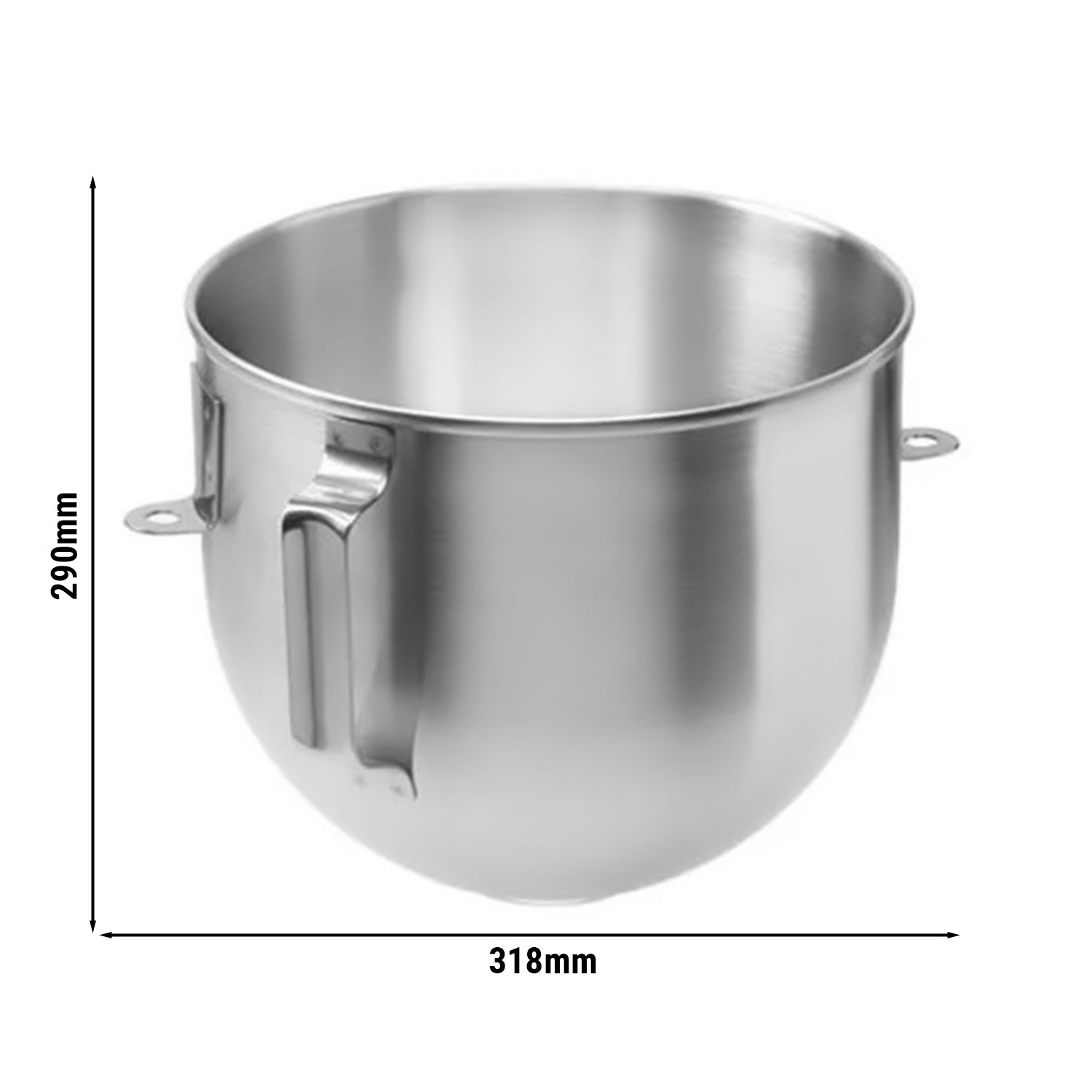 Stainless steel channel for planetary mixer