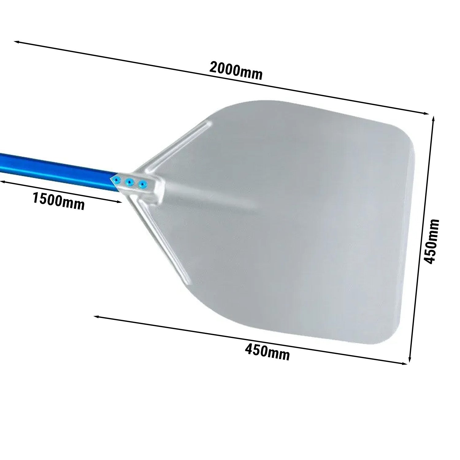 Алуминиева лопатка за пици - 45 x 45 cm