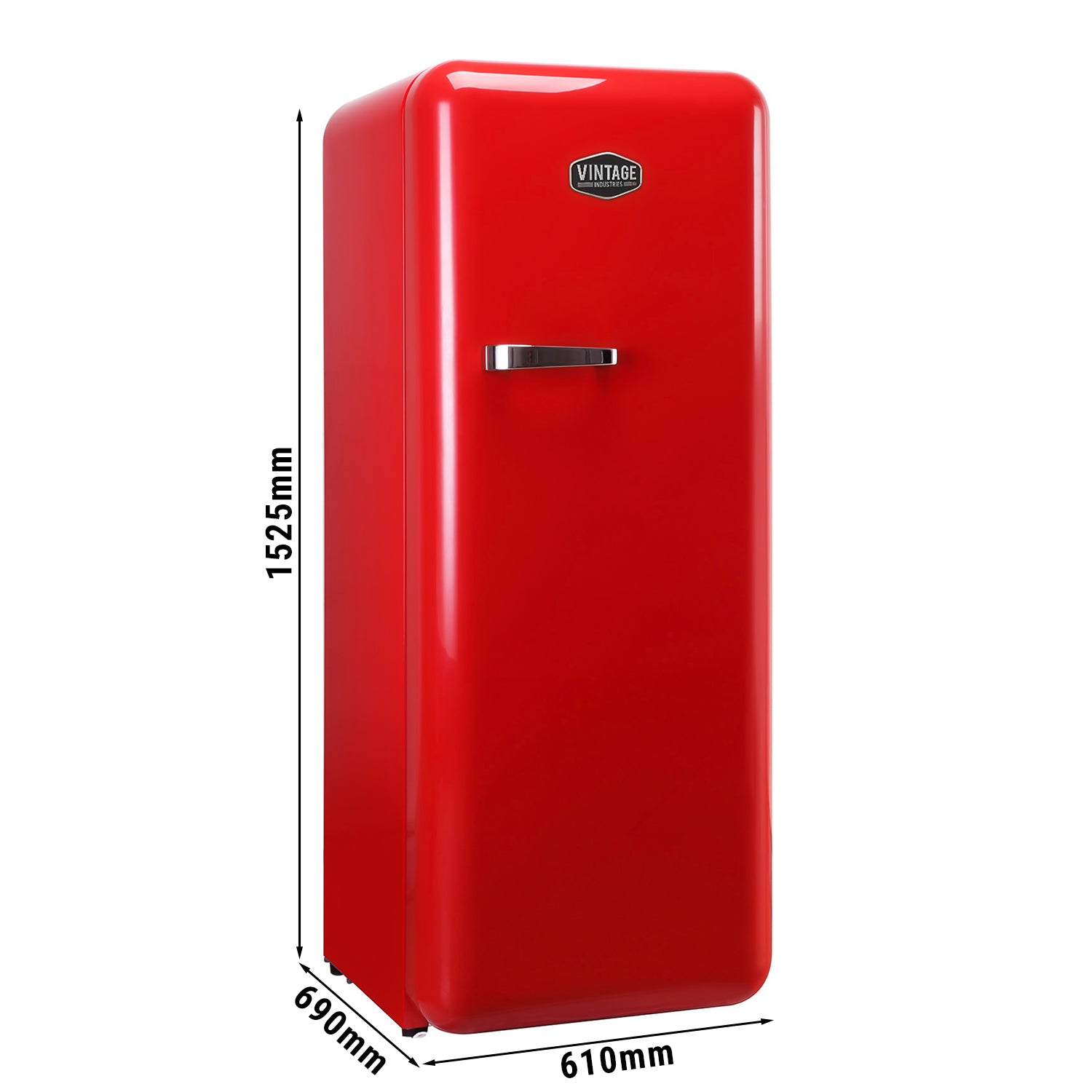 Retro refrigerator - red