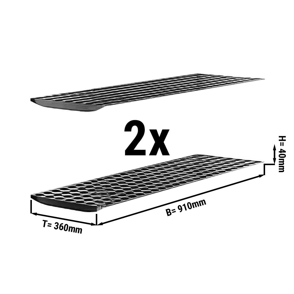 (2 pieces) Shelf support - 0.91 m