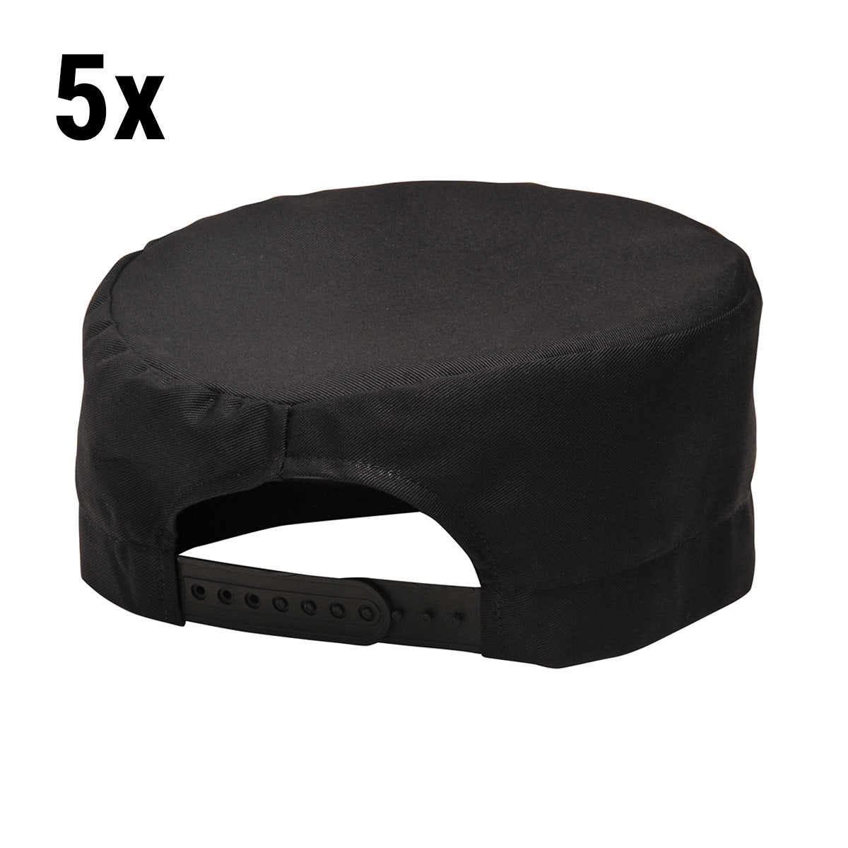 (5 pieces) Cooking cap - black