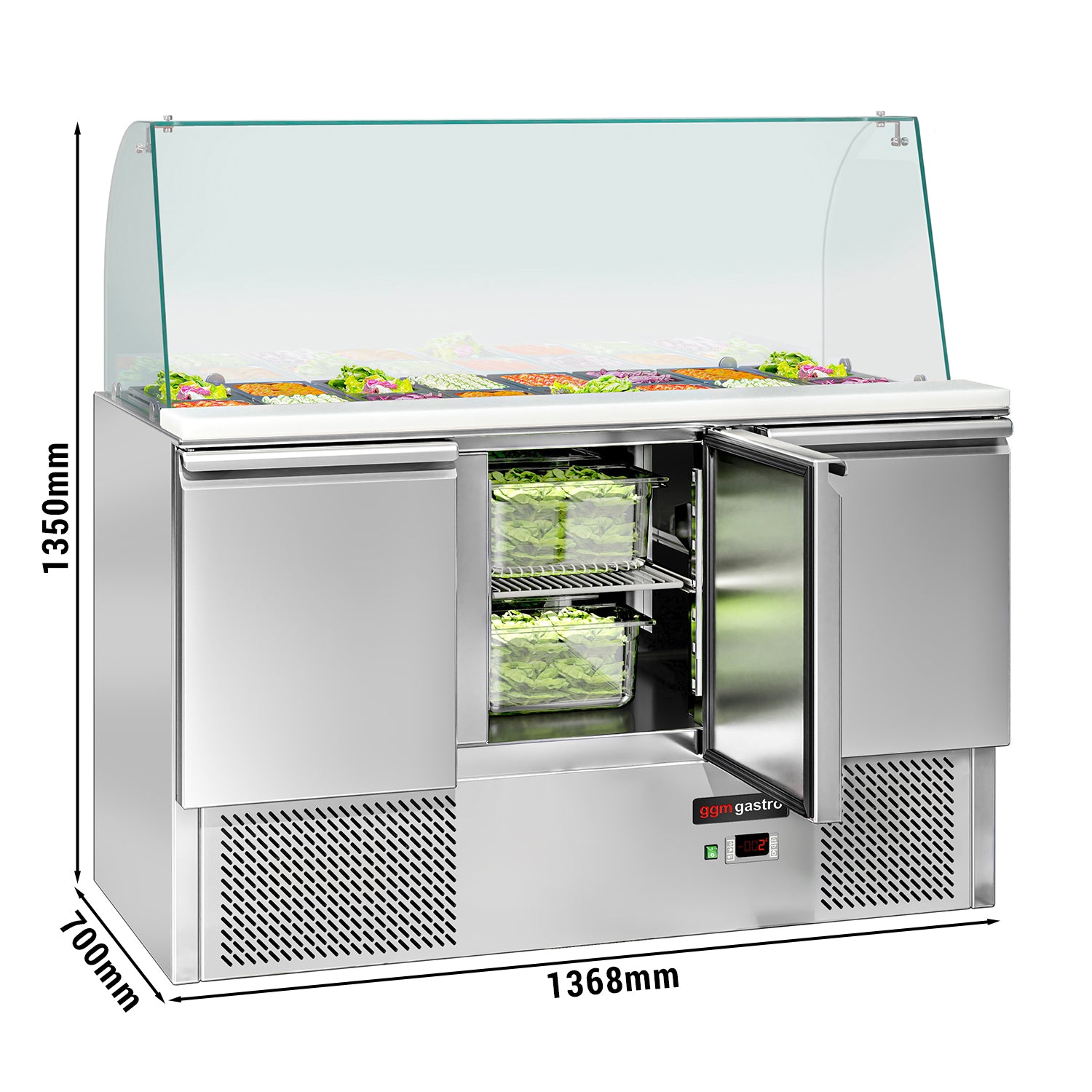 ECO Saladeta - 1.37 x 0.7 m - with 3 doors