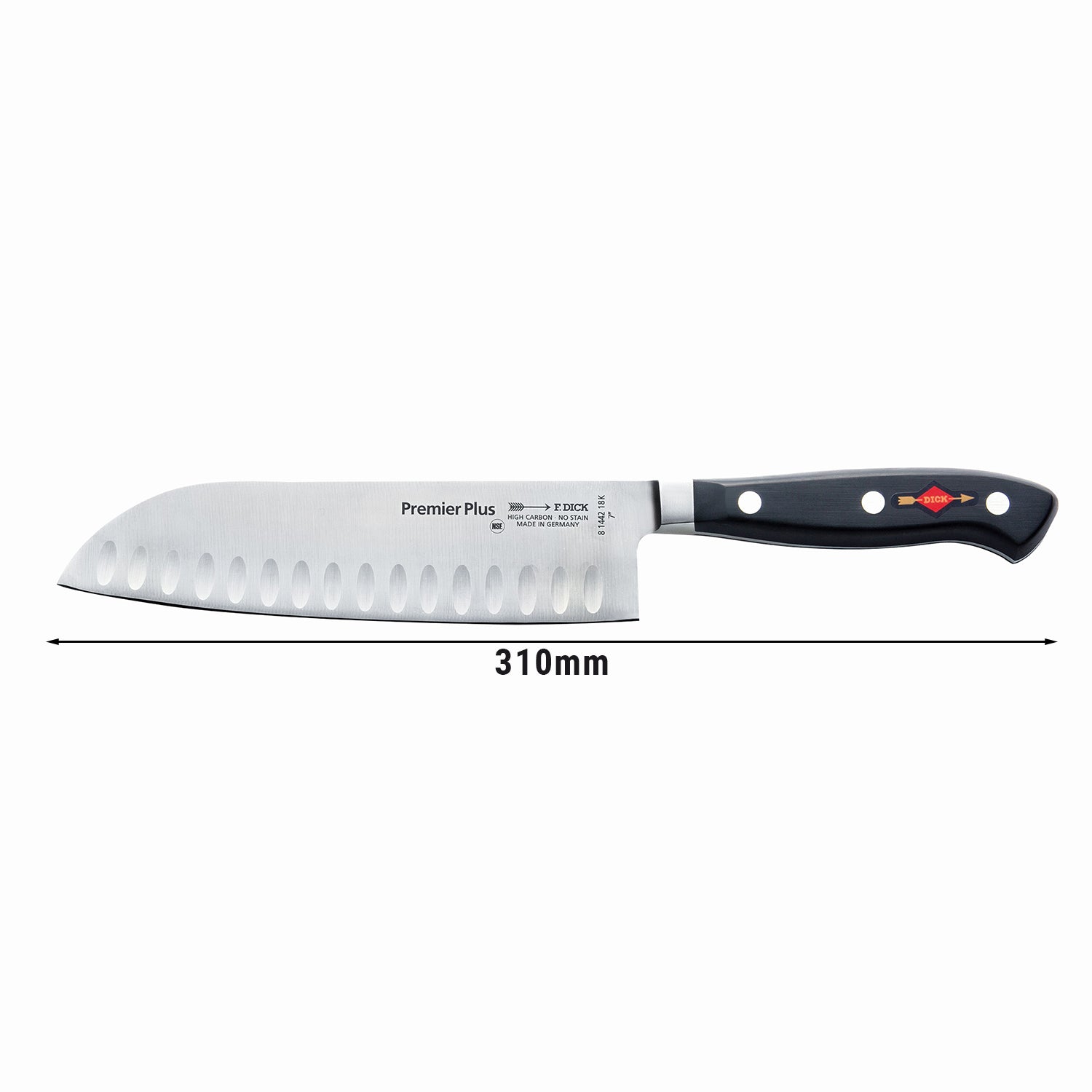 F. DICK Нож Santoku с мидички - 18 см