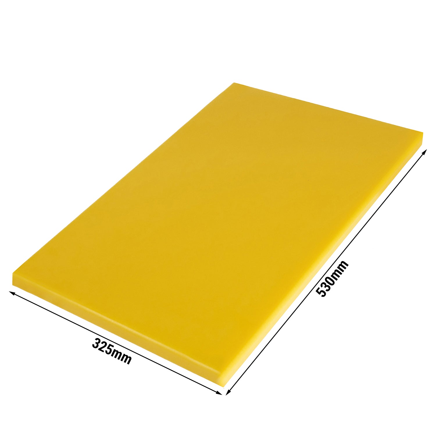 Cutting board - 53 x 53 cm - yellow