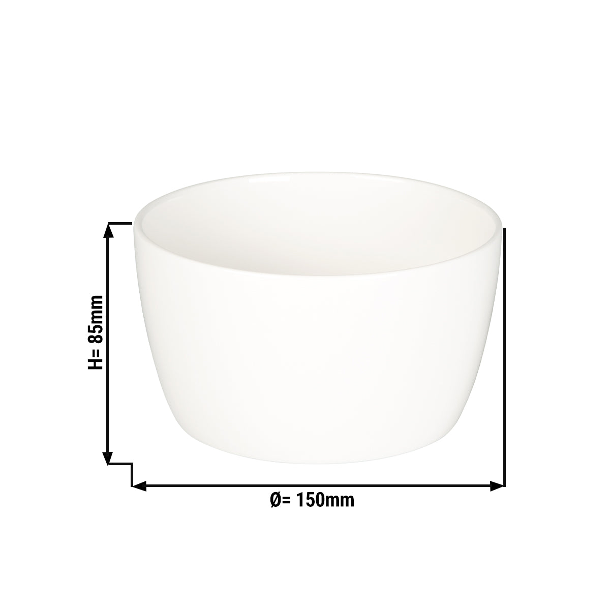 (12 pcs.) Maastricht glass - 15 cl - Ø 15 cm - ivory