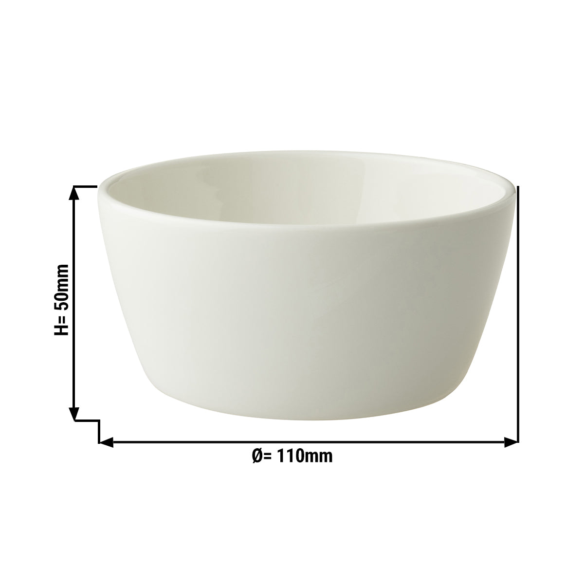 (12 pcs.) Maastricht glass - 25 cl - Ø 11 cm - ivory