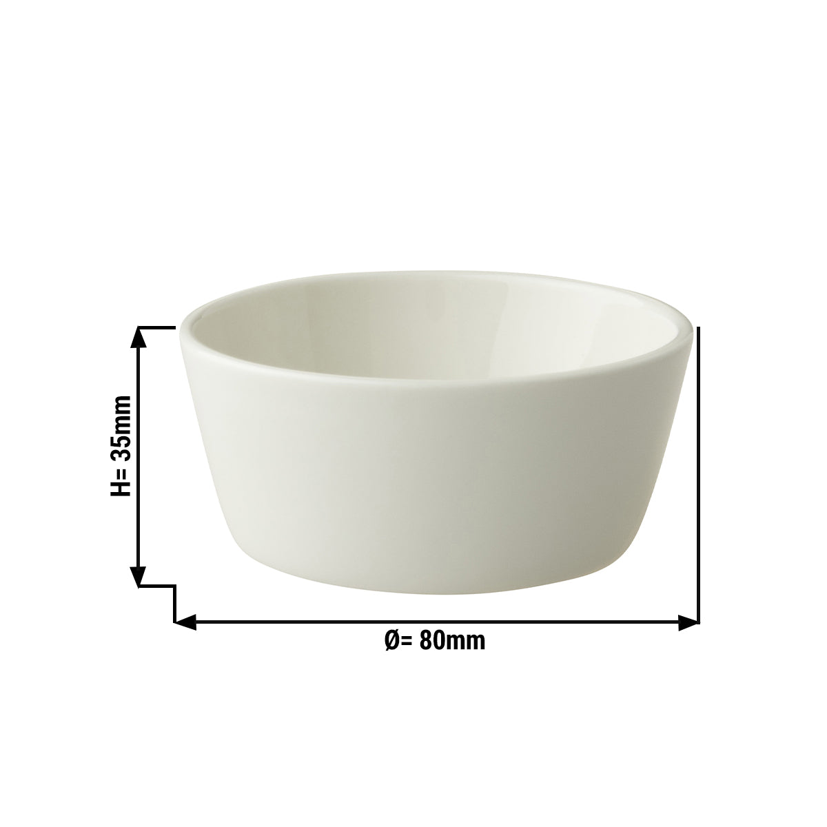 (12 pcs.) Maastricht glass - 10 cl - Ø 8 cm - ivory