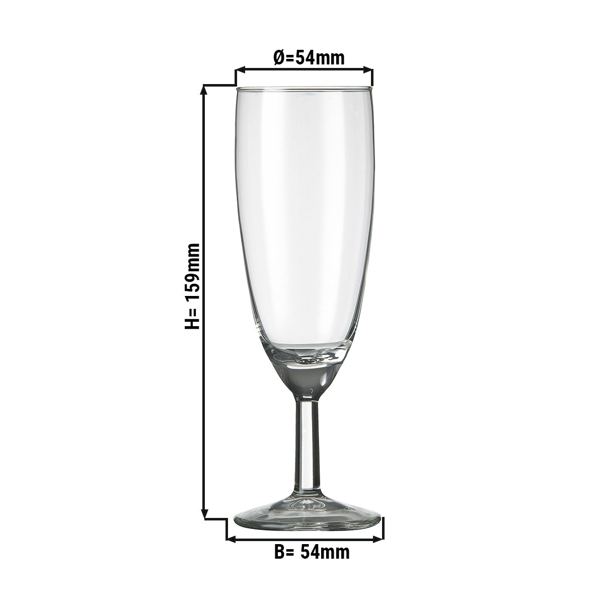 (6 броя) Чаша за шампанско - SAO PAULO - 160 ml