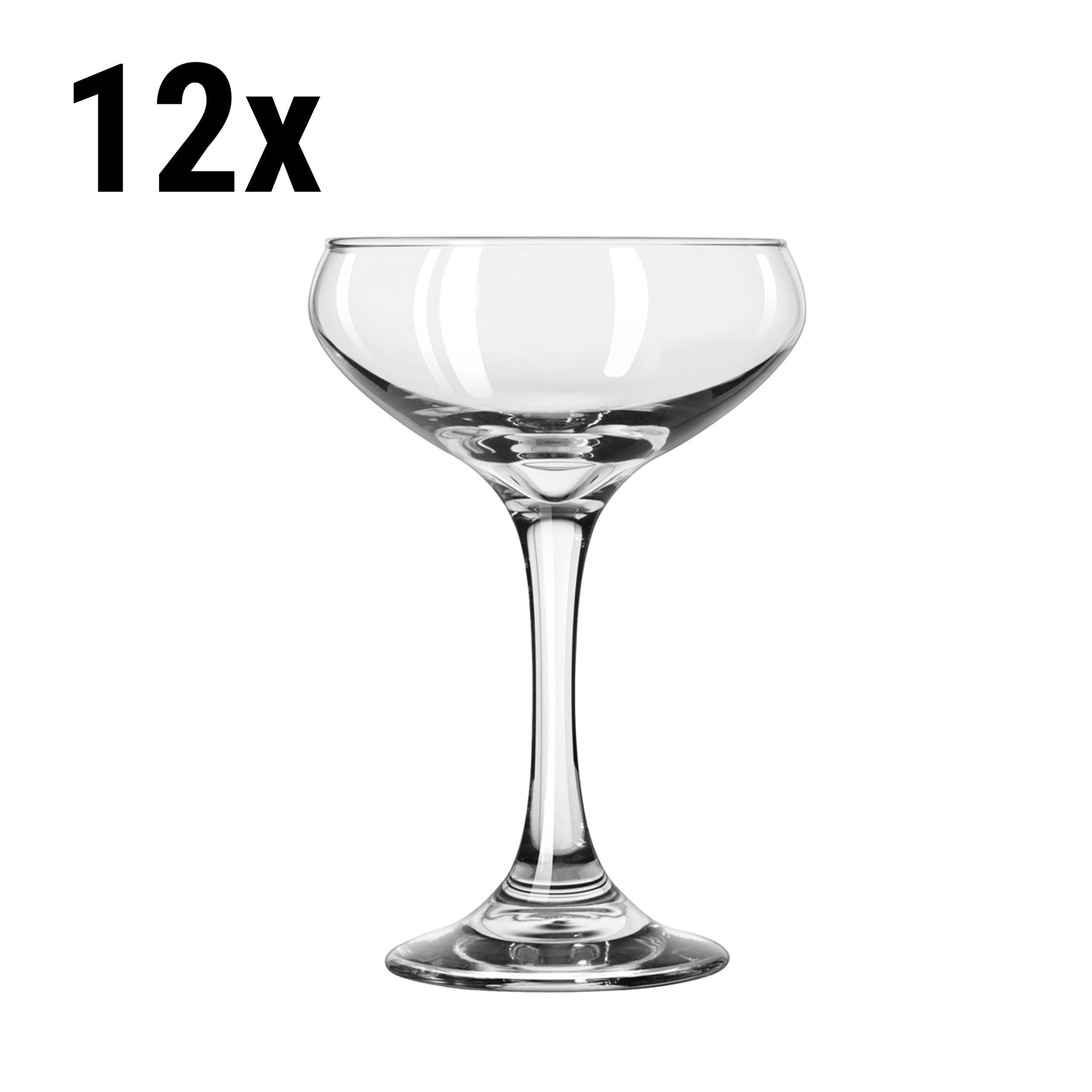 (12 pieces) SEOUL - Champagne glass - 25 cl - transparent