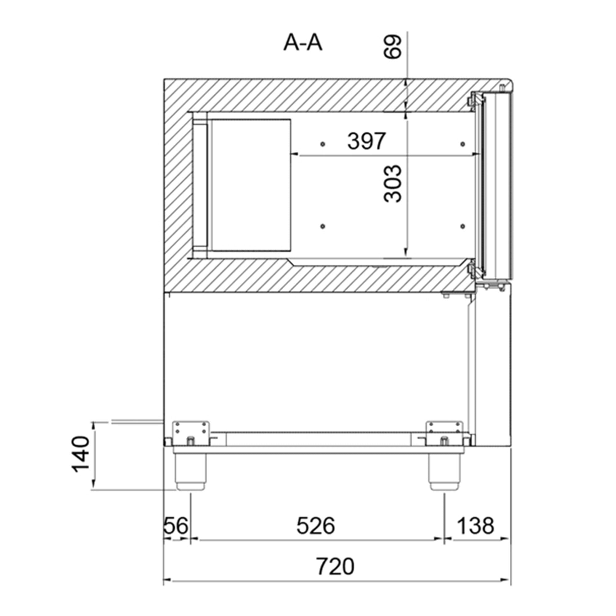 Shock freezer - 3x GN 1/1 (600 watts)