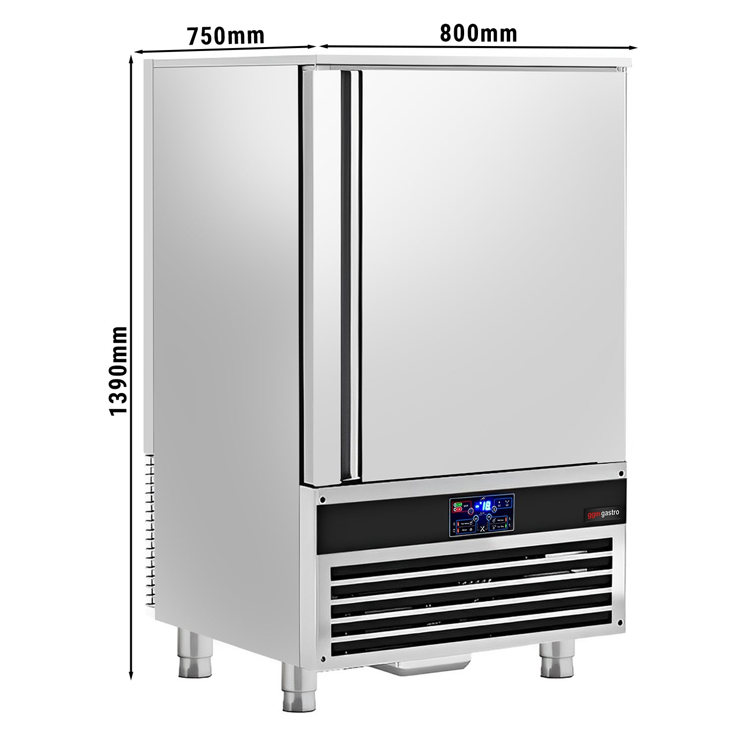 Shock freezer - 10x GN 1/1 + EN 400 x 600 mm