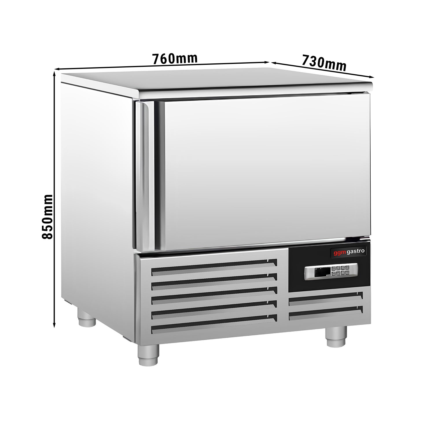 Shock Freezer - 0.76 x 0.73 m - with 3 shelves