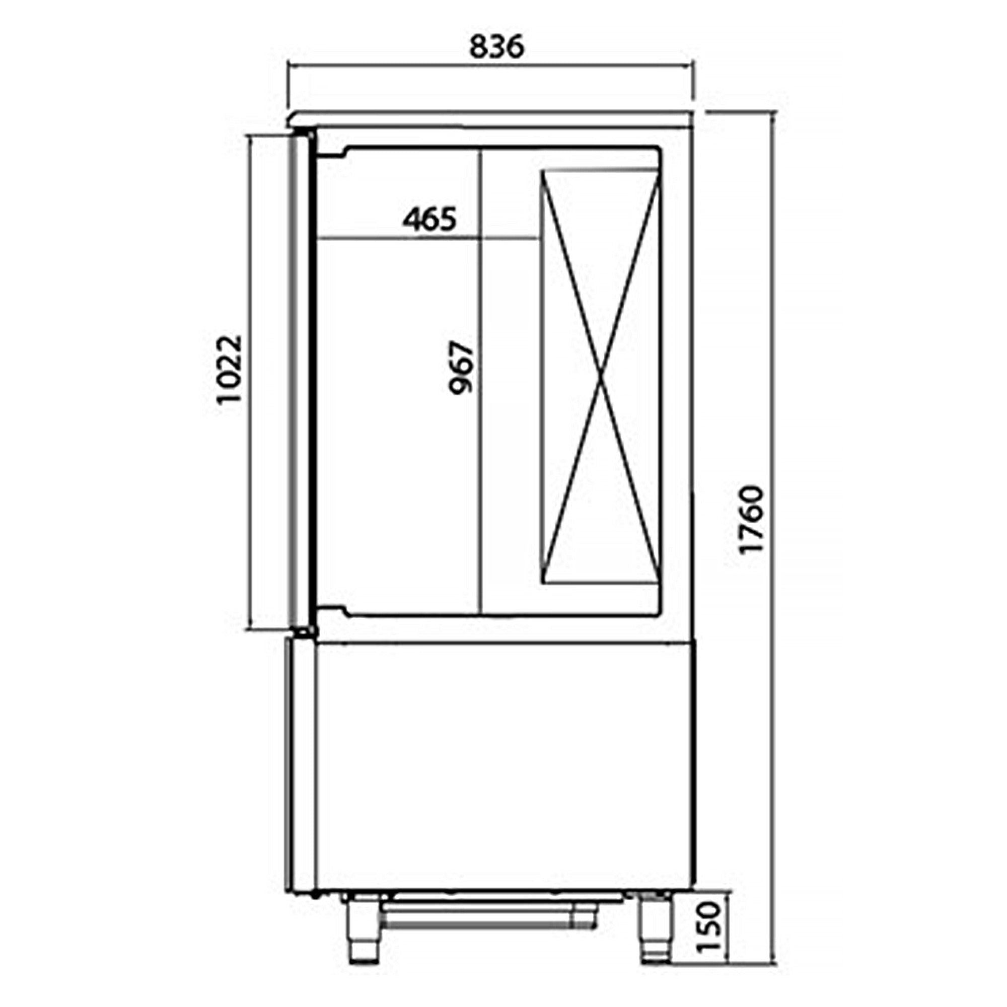 Shock freezer 10x GN 1/1 - EN 600x400 mm