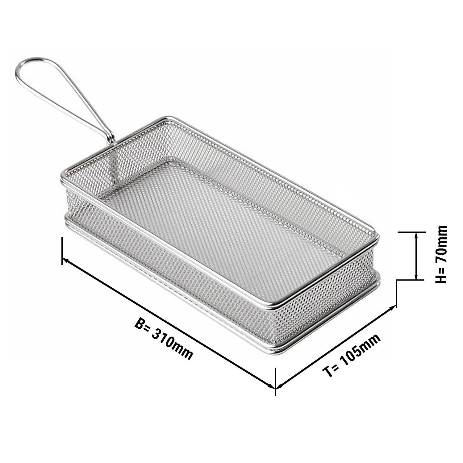 Frying basket SILVER