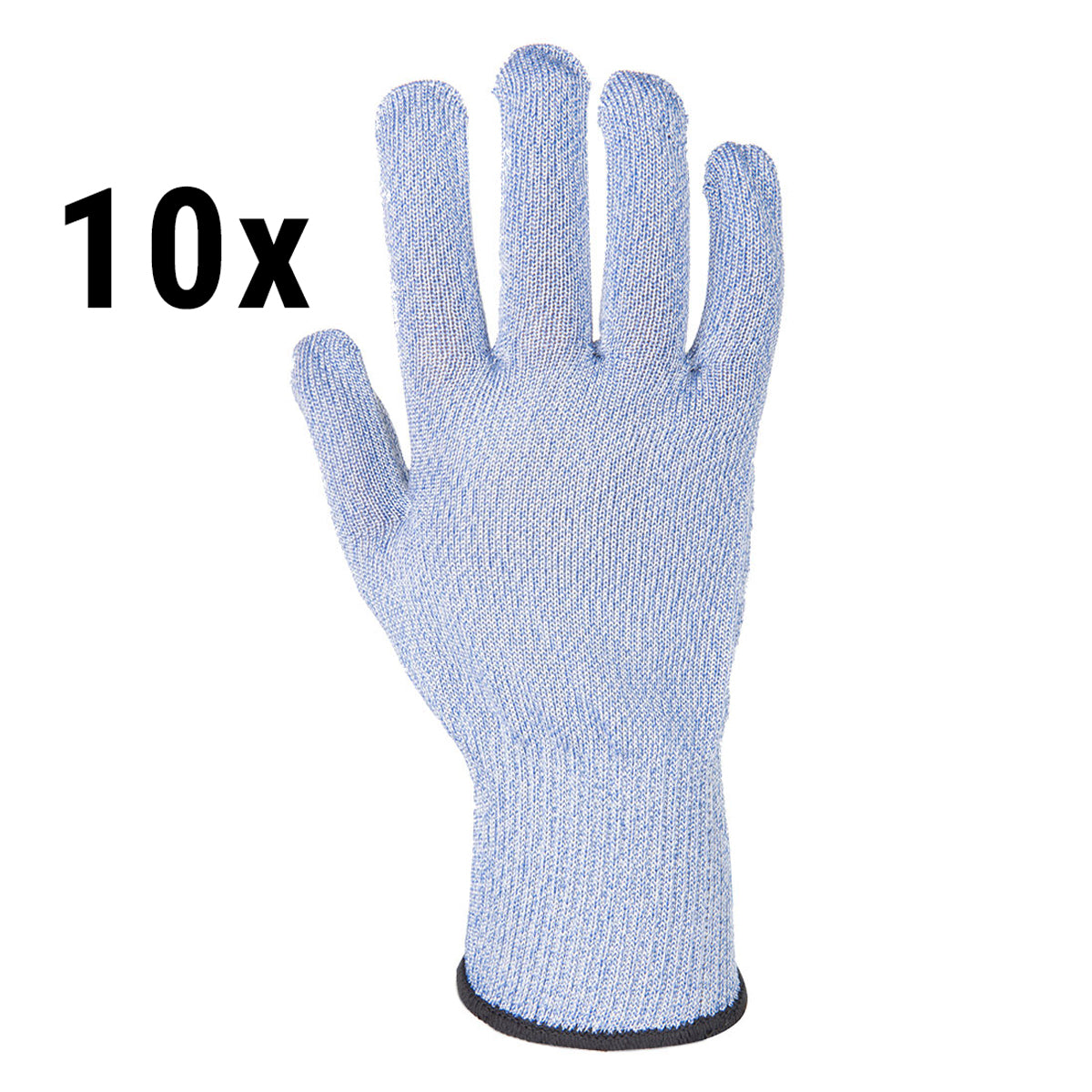 (10 Pairs) Sabre-Lite Cut Protection Gloves - Blue - Size: L