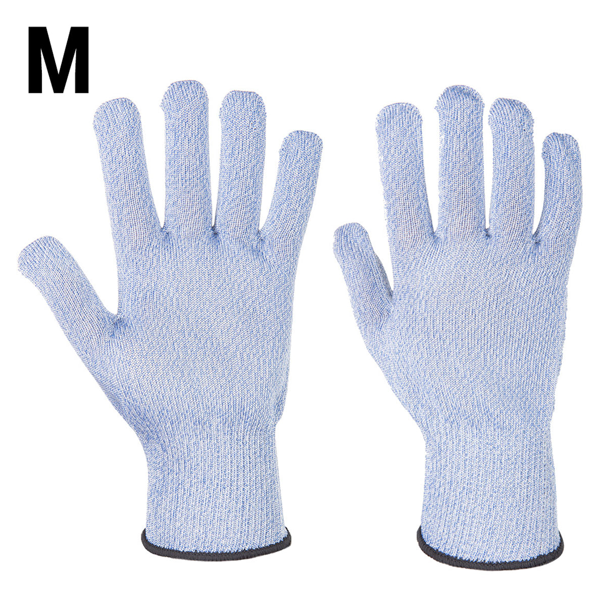 (10 Pairs) Saber-Lite Cut Protection Gloves - Blue - Size: M