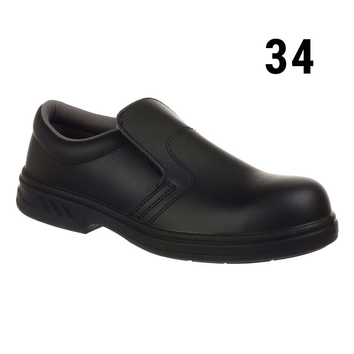 Steelite Safety Slippers - Black - Size: 34