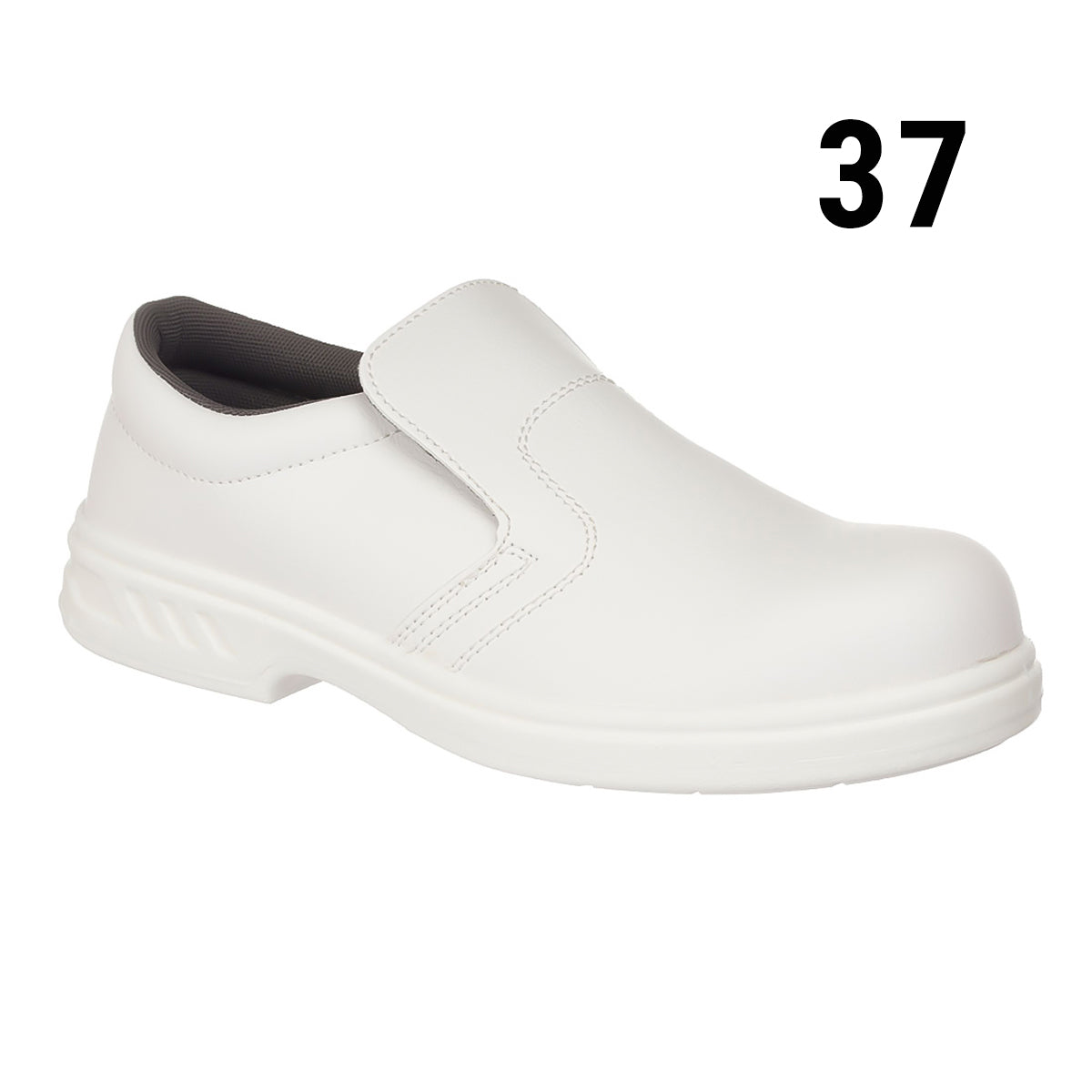 Steelite Safety Slippers - White - Size: 37