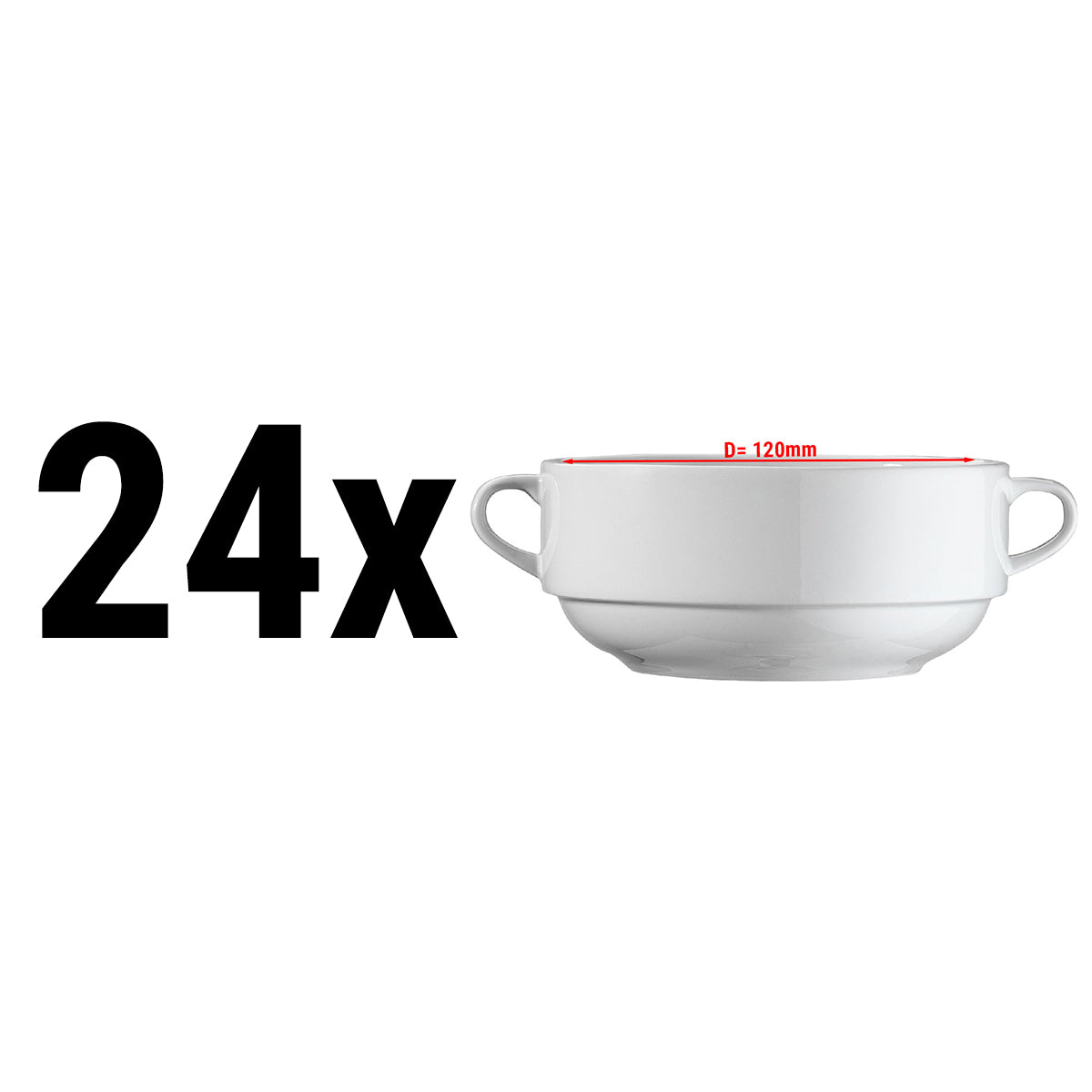 (24 pieces) ENTity - soup cup - Ø 12 cm