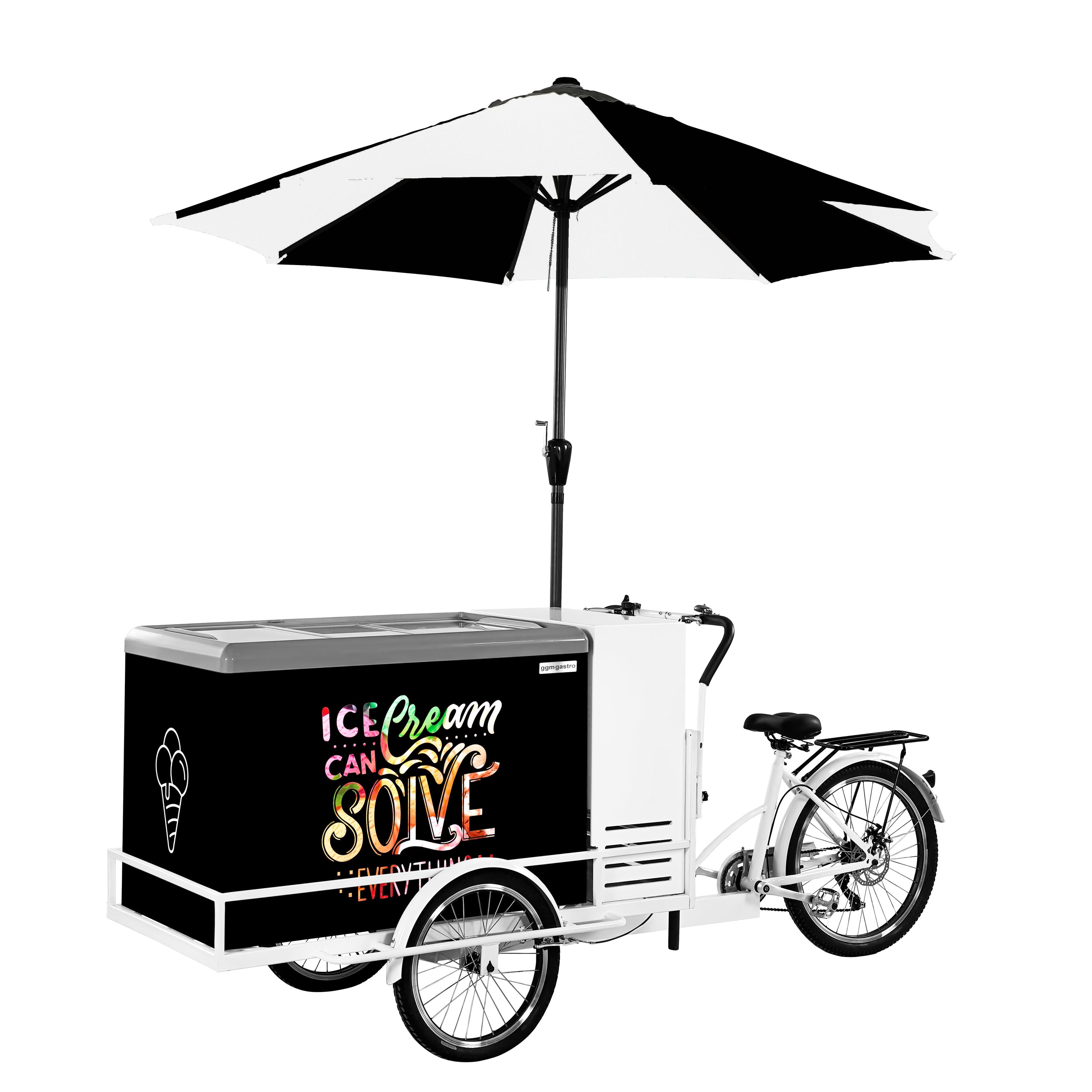 Ice cream cart wheel - 2.67 x 0.95 m