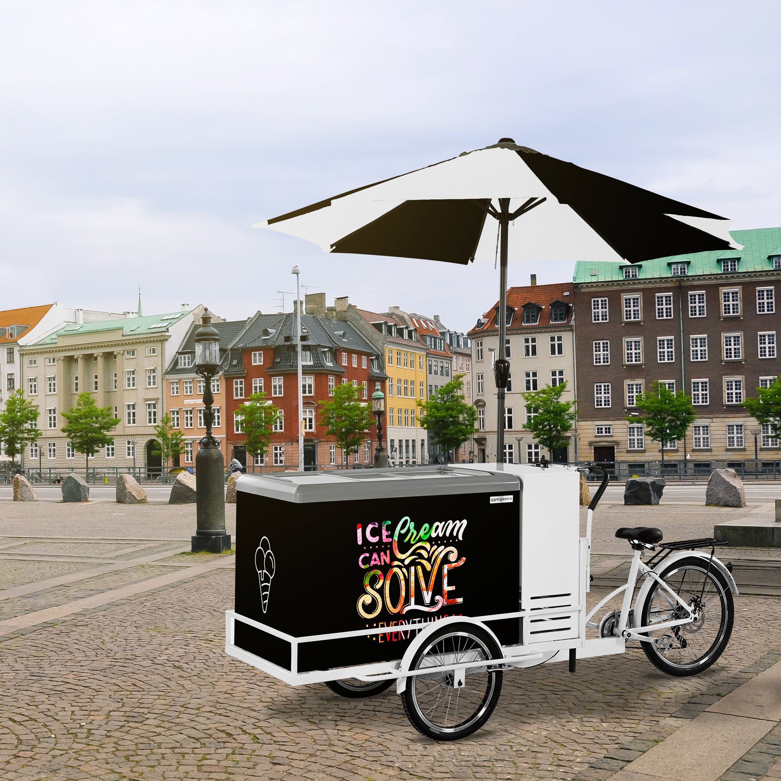 Ice cream cart wheel - 2.67 x 0.95 m