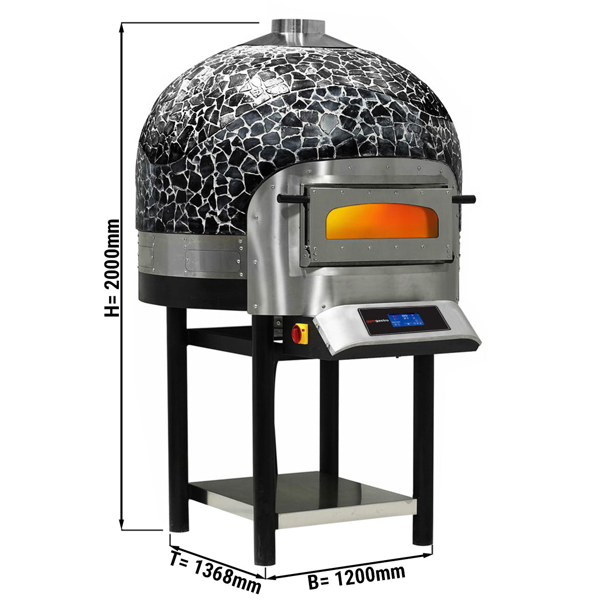 Electric stone pizza oven - rotating