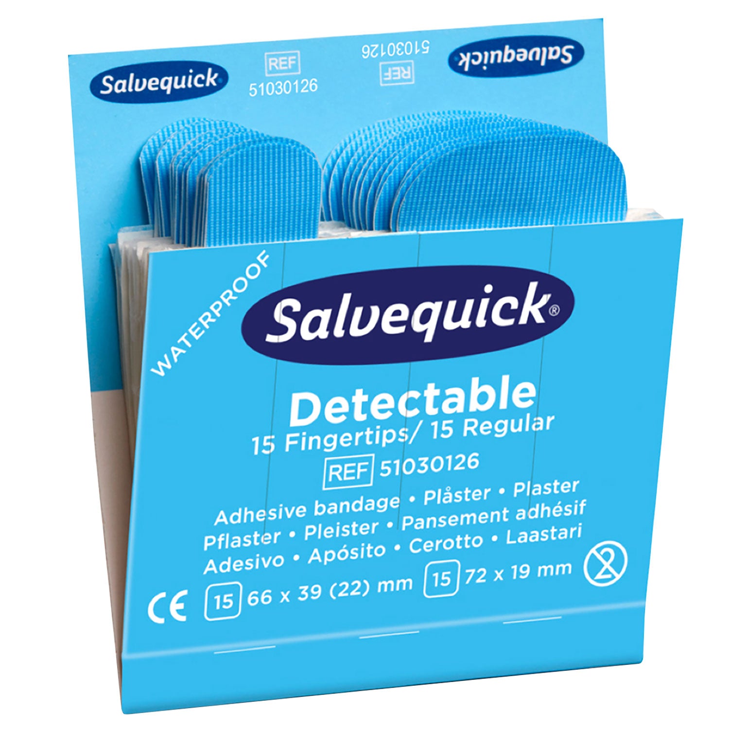 Празен дозатор за гипс Salvequick® - вкл. 12 вложки за зареждане