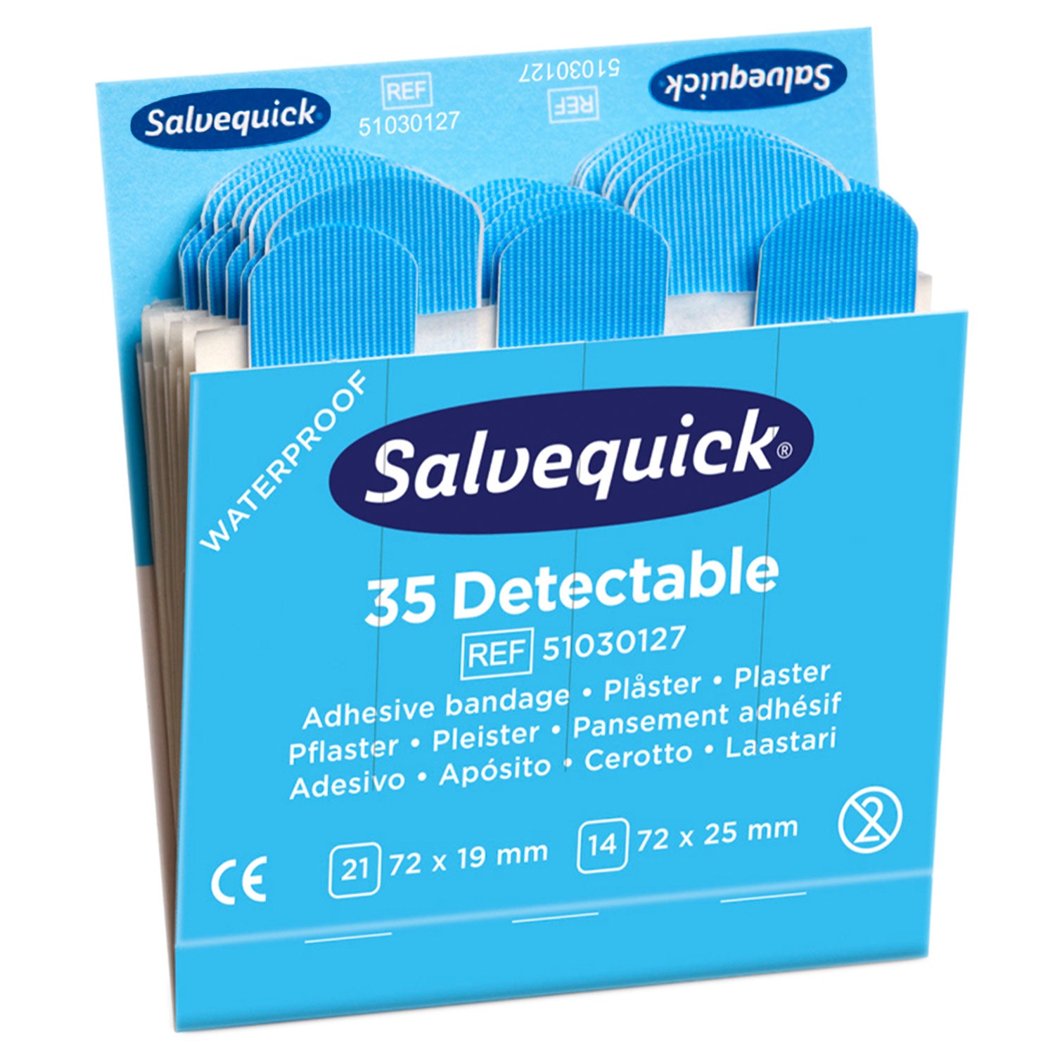 Празен дозатор за гипс Salvequick® - вкл. 12 вложки за зареждане